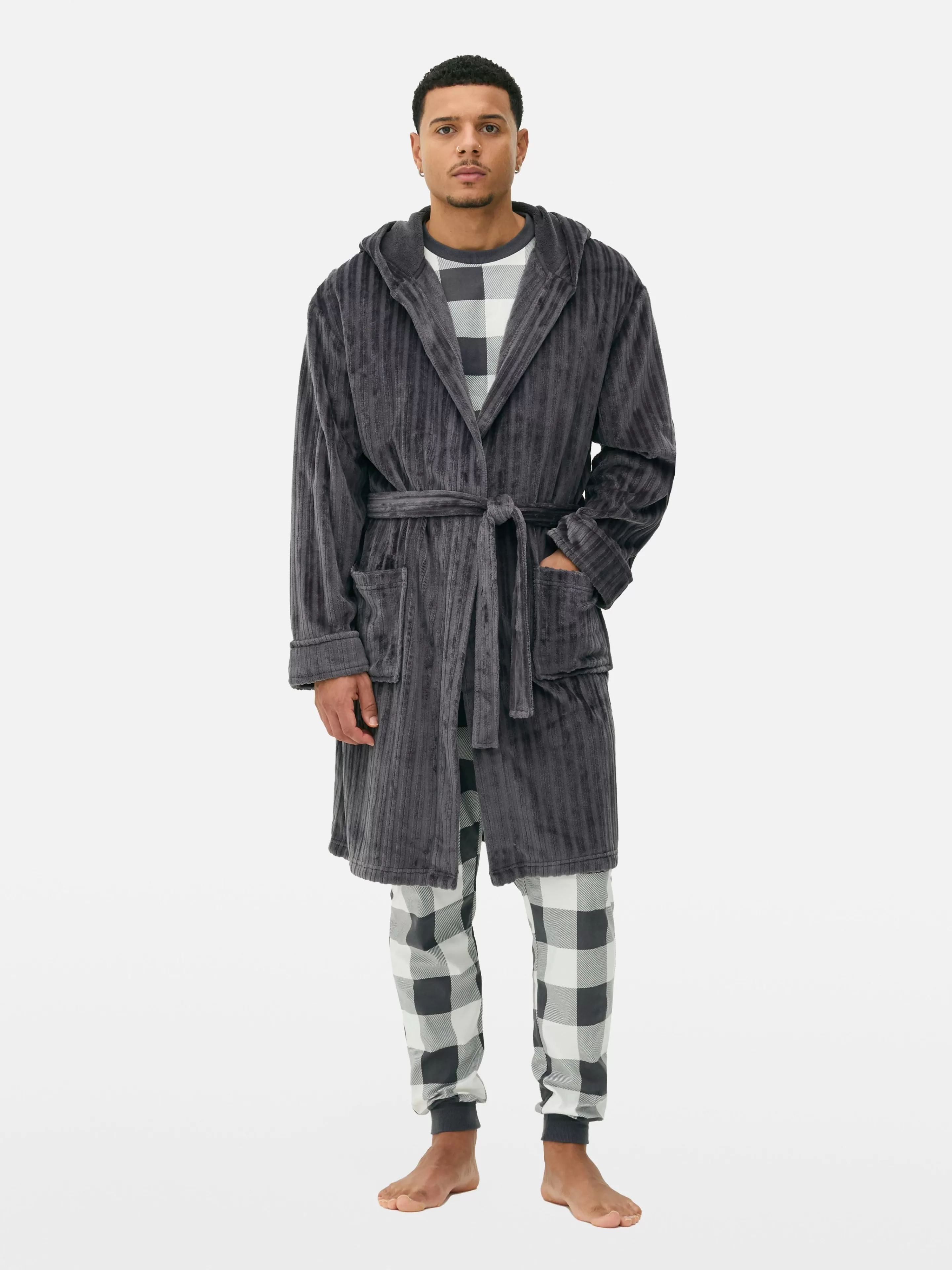 Peignoir à Rayures Effet Dévoré-Primark Cheap