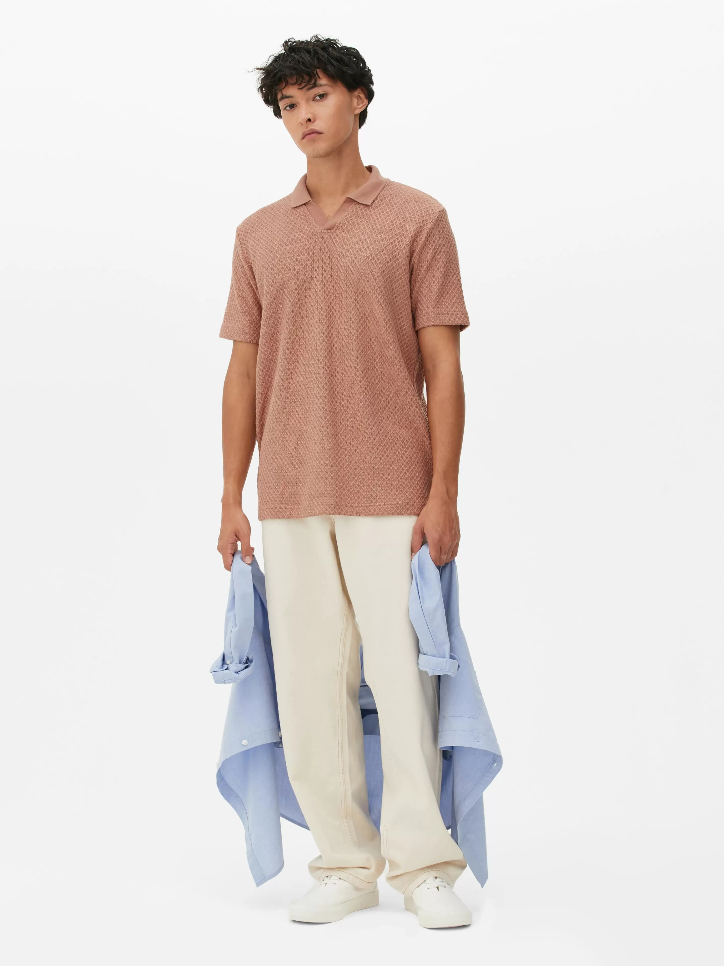 Polo En Maille Texturée Kem-Primark Sale