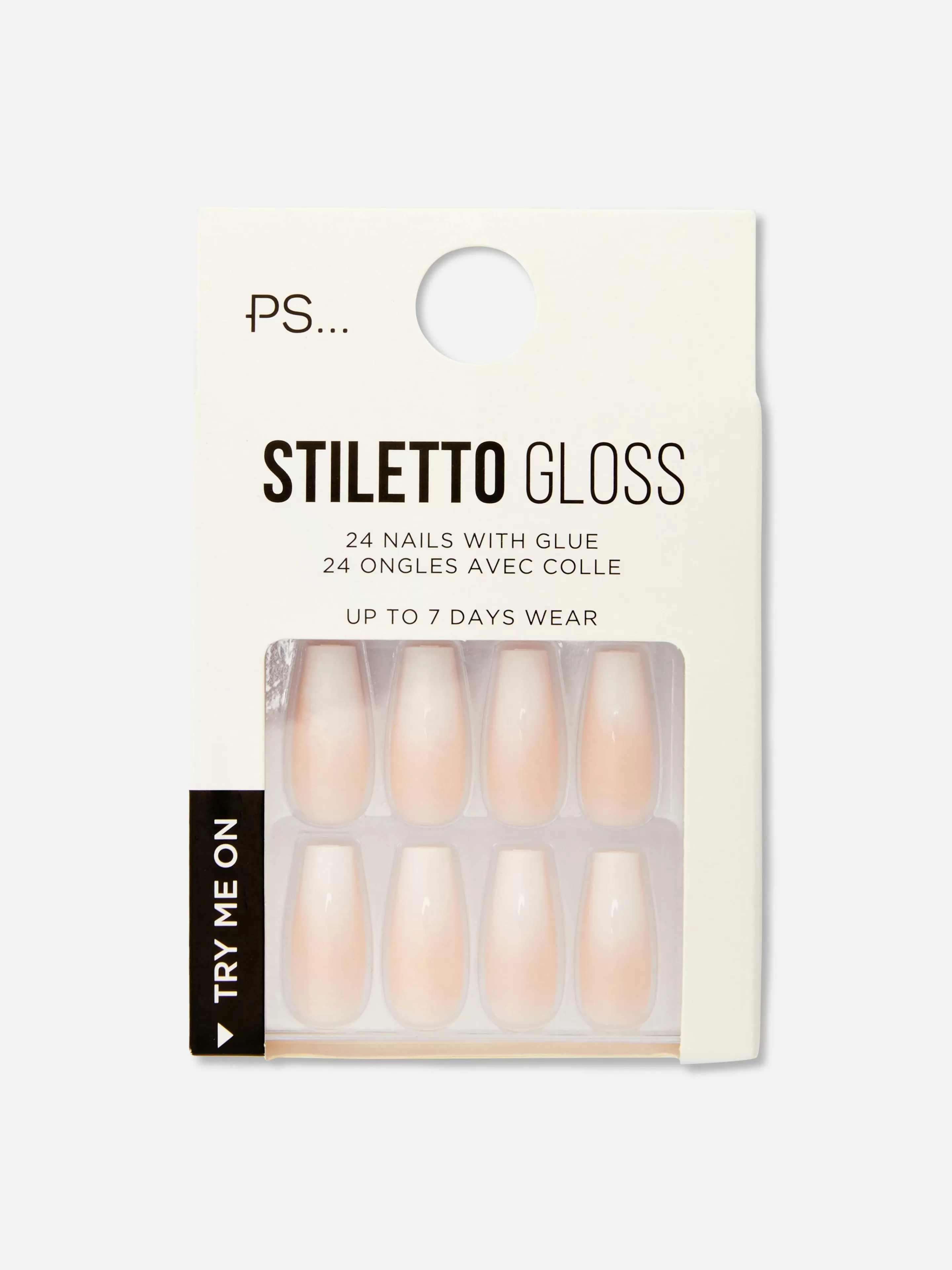 PS... Faux Ongles Brillants Stiletto Effet Dégradé-Primark Clearance