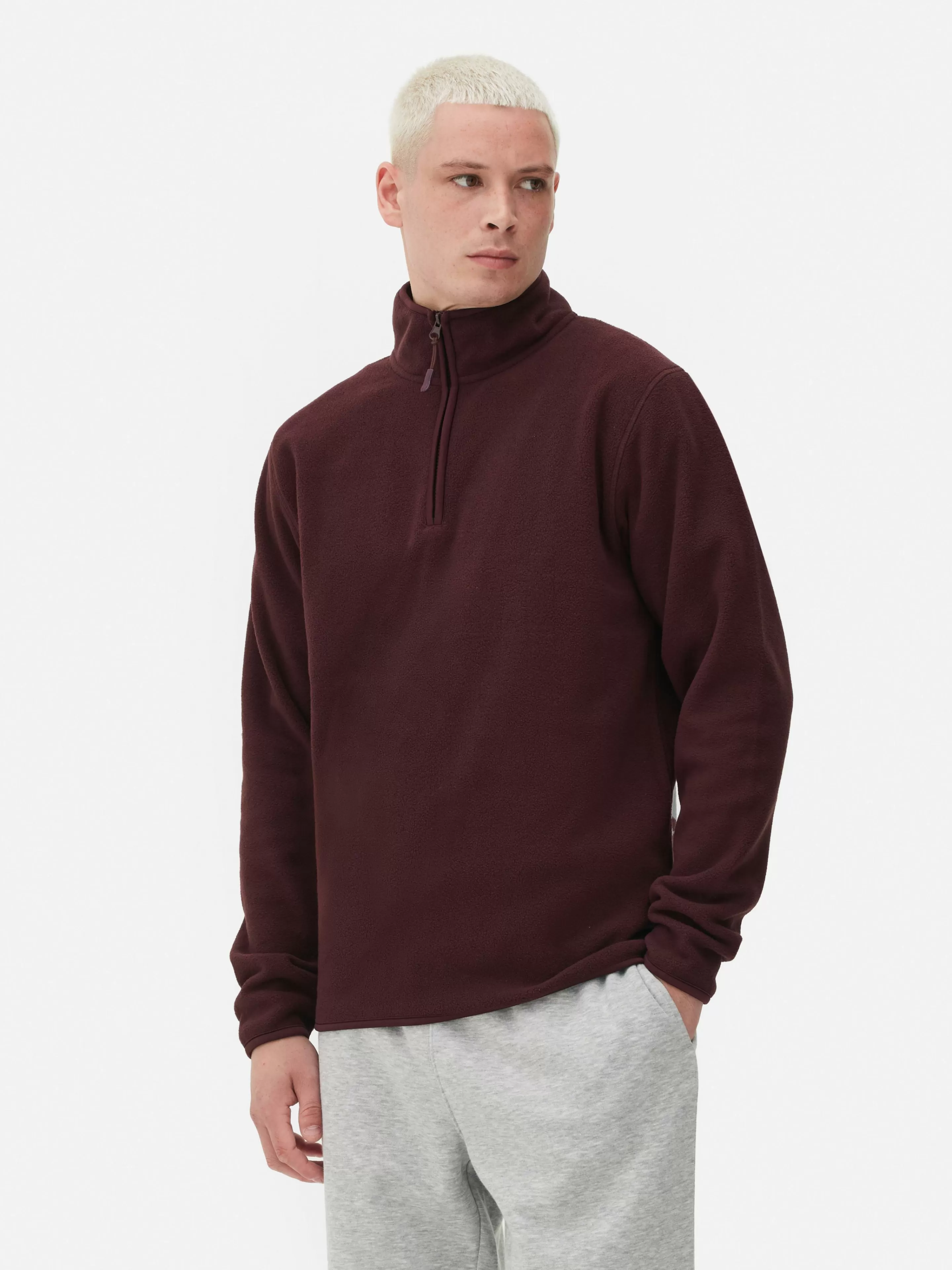 Pull En Molleton à Col Zippé-Primark Hot