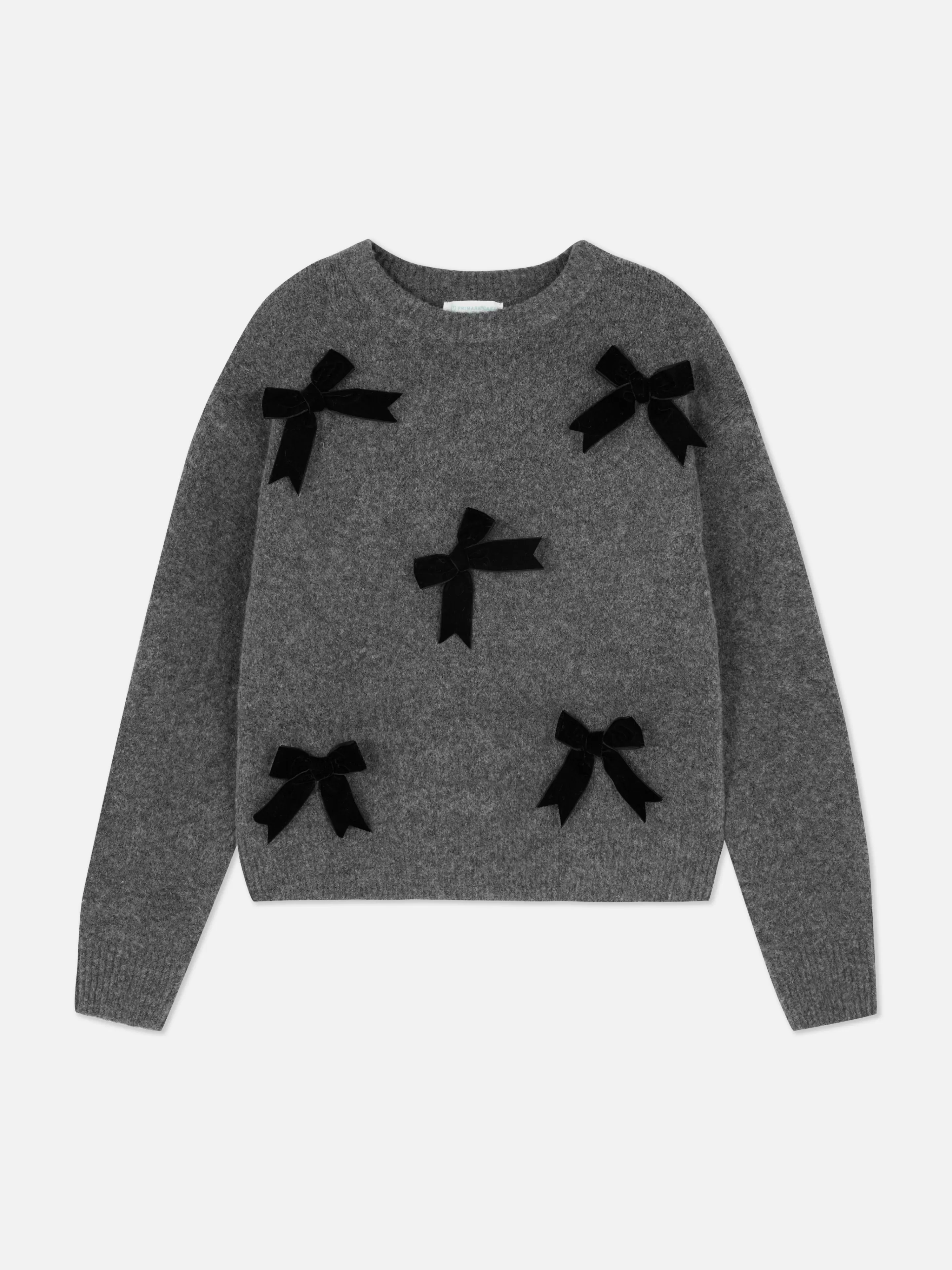 Pull En Velours Orné De Nœuds-Primark Sale