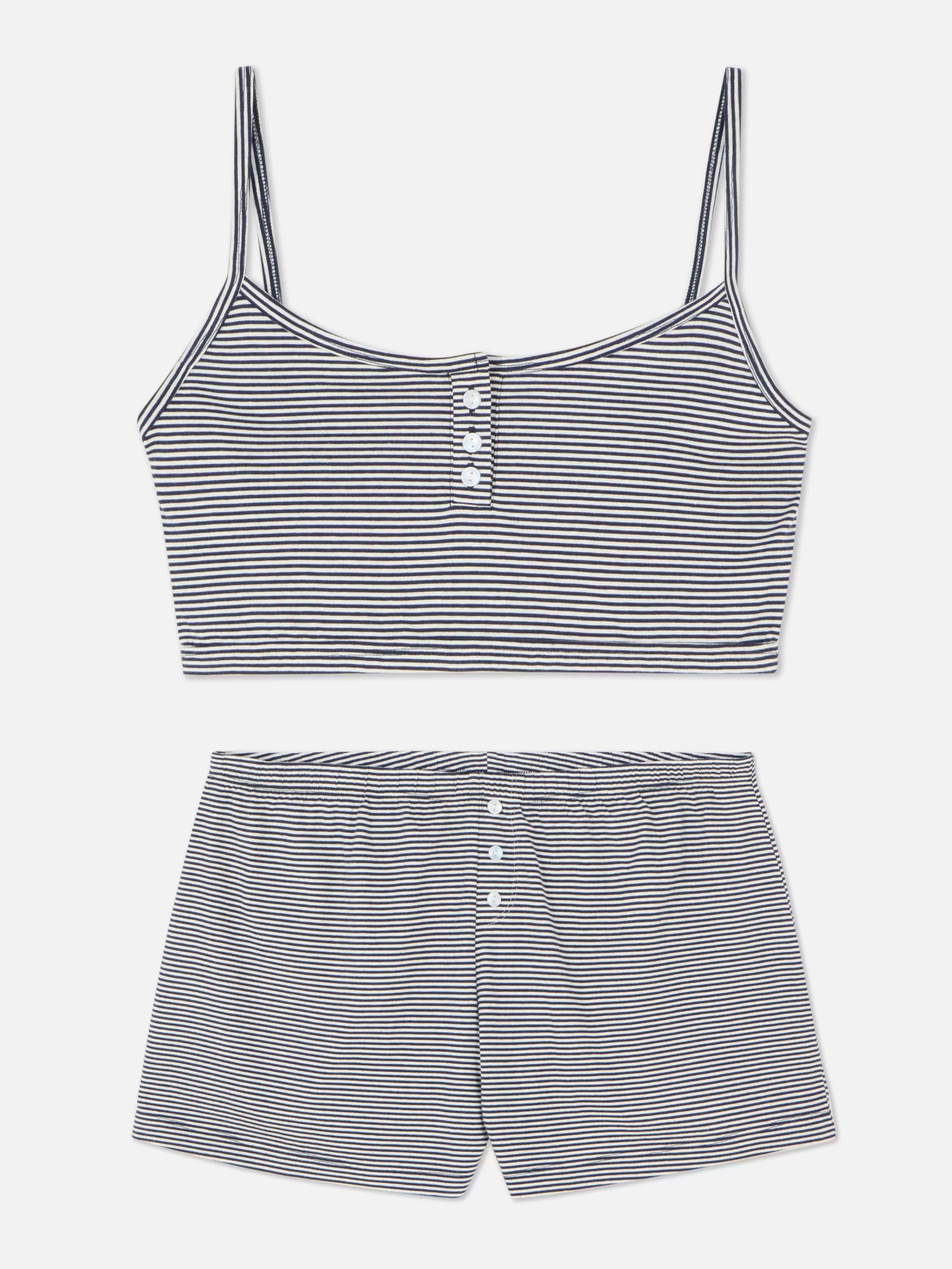 Pyjama Caraco Court Et Short-Primark Best Sale