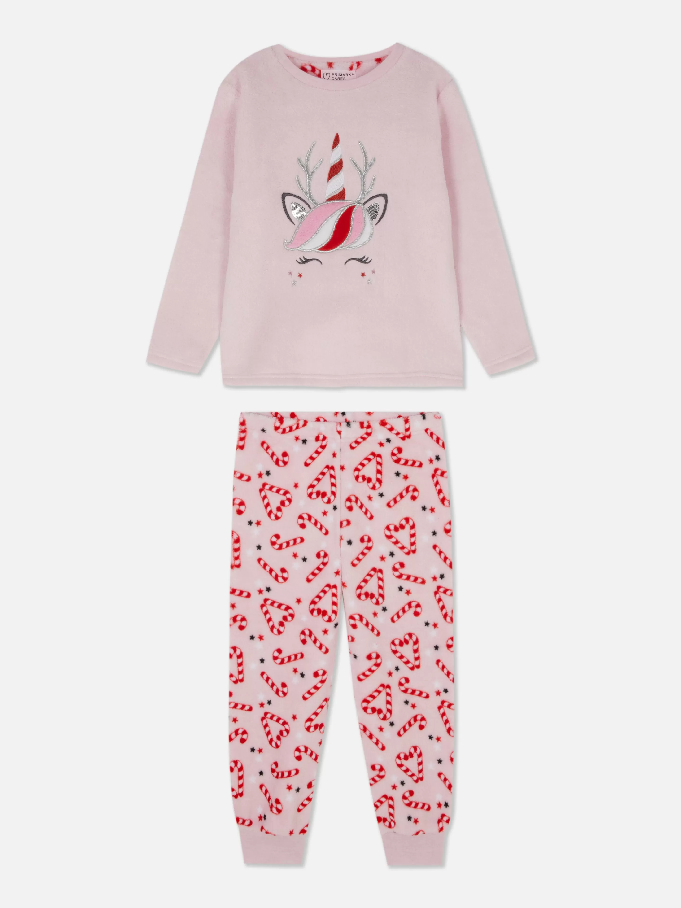 Pyjama De Noël En Molleton à Motif Licorne-Primark Fashion