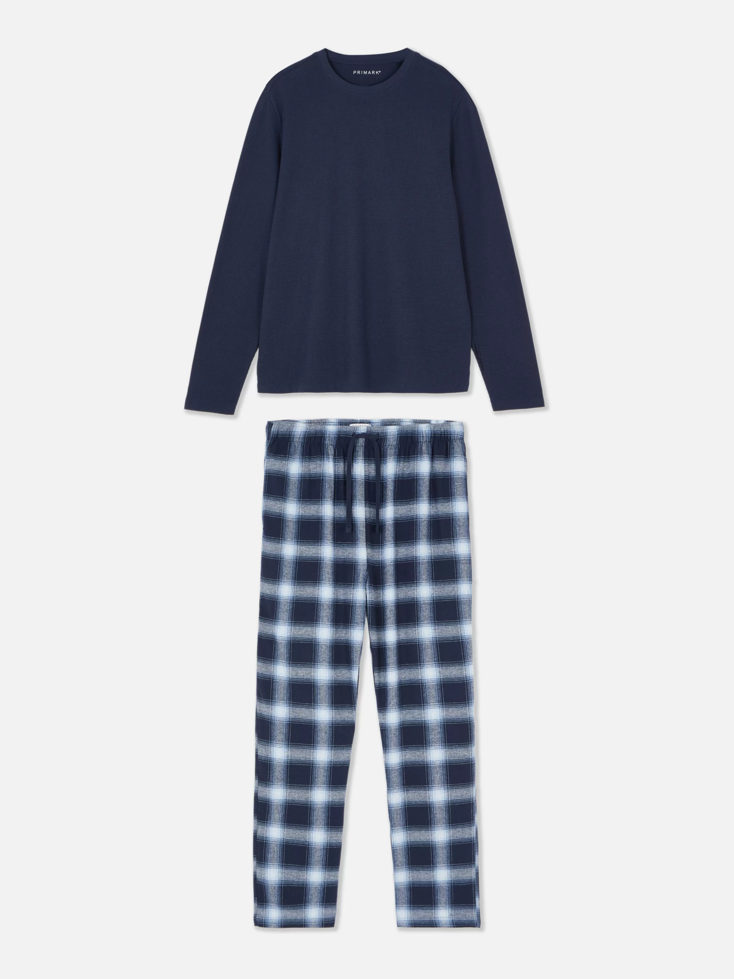 Pyjama En Coton Brossé à Carreaux-Primark Discount