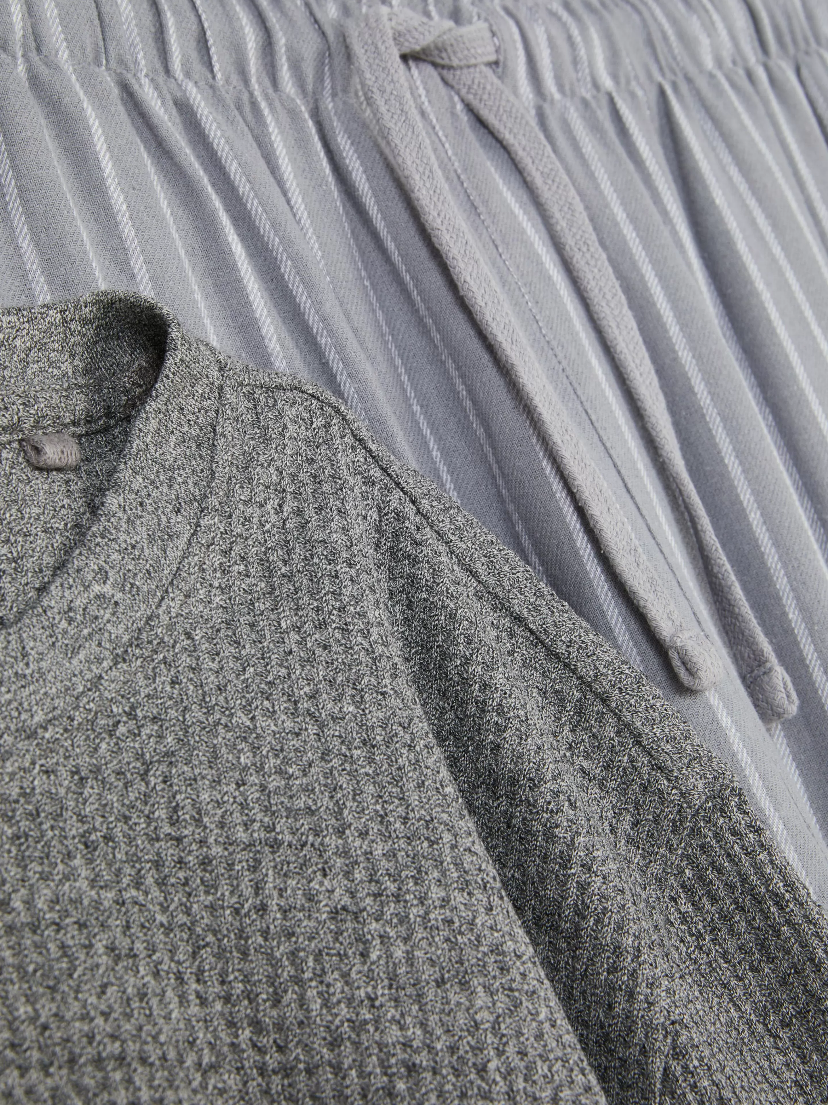 Pyjama En Coton Brossé à Rayures-Primark Clearance