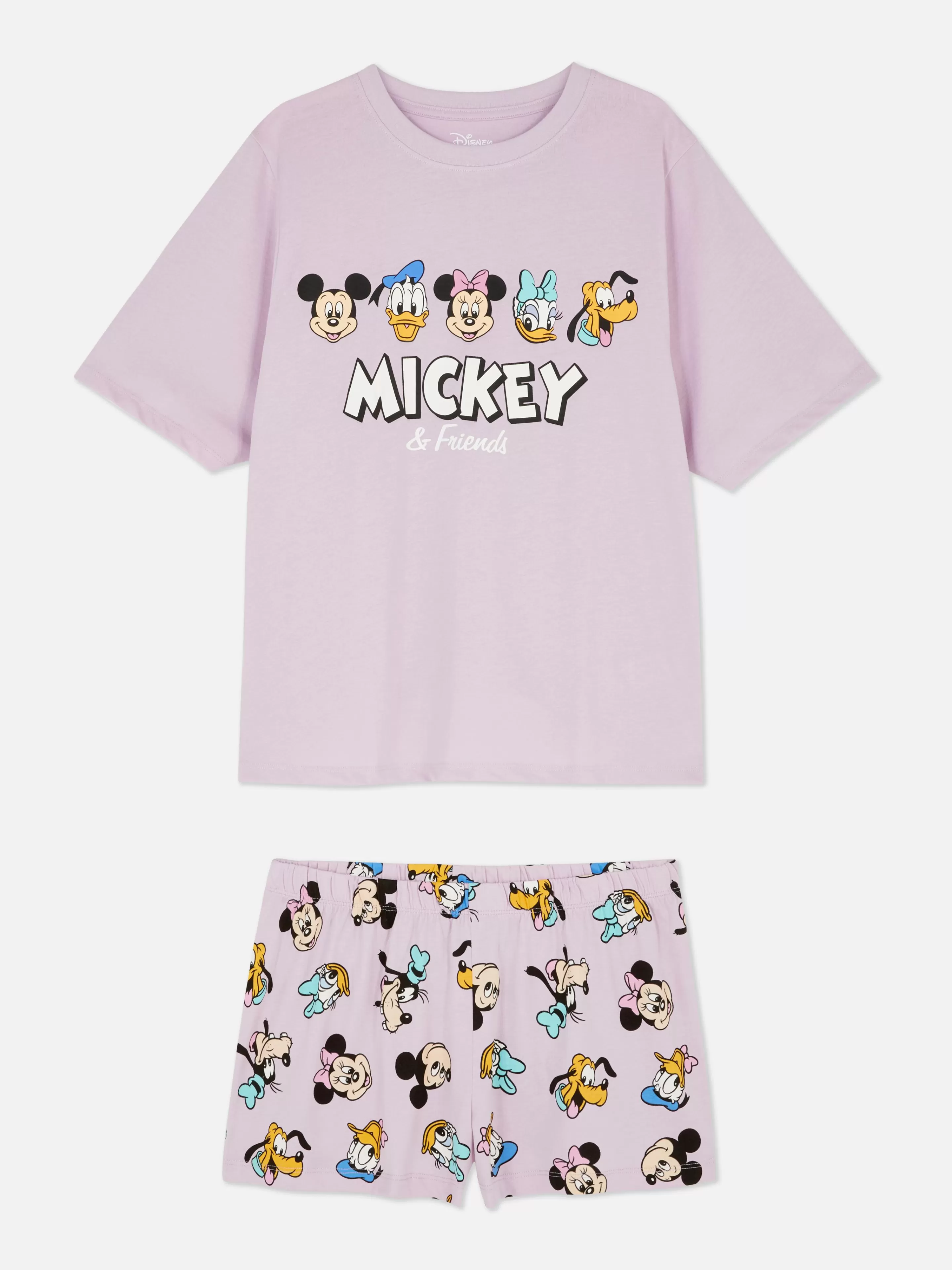Pyjama Short Et T-shirt Disney Mickey Mouse Et Ses Amis-Primark Hot