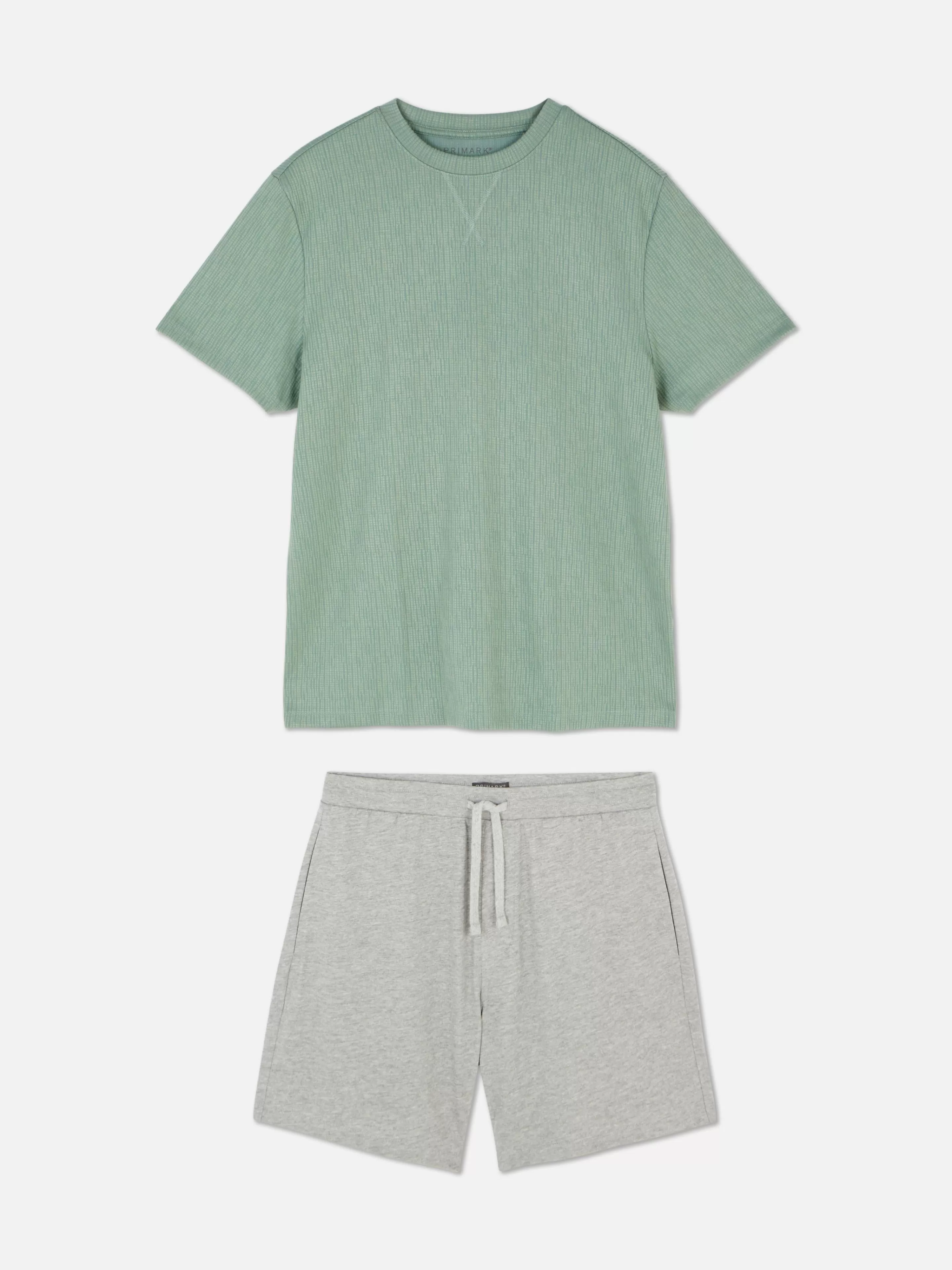 Pyjama T-shirt Texturé Et Short En Jersey-Primark Cheap
