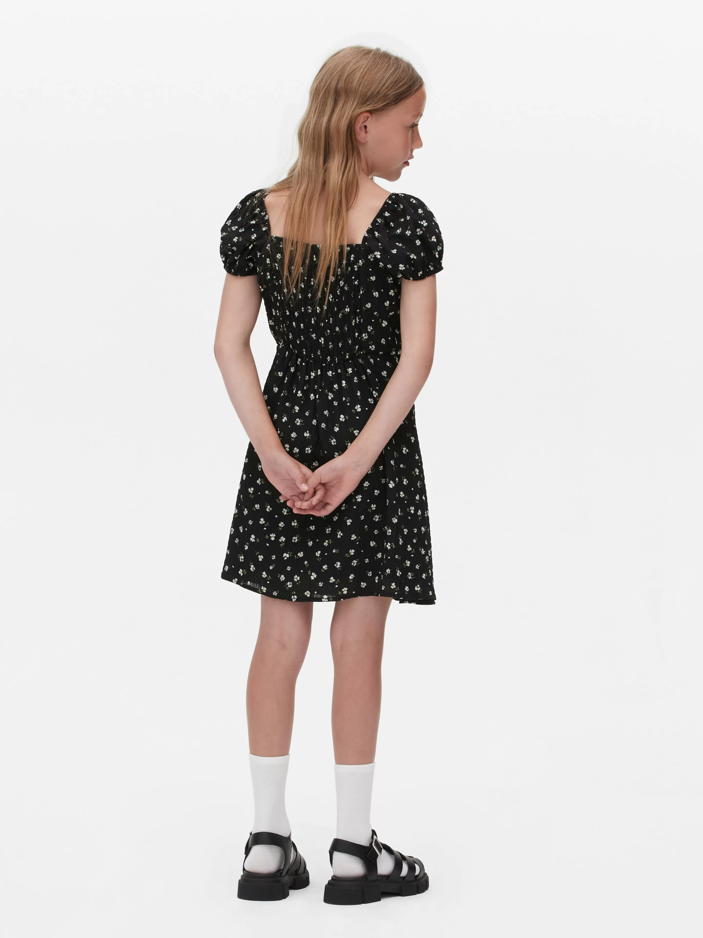 Robe Froncée à Fleurs-Primark Clearance