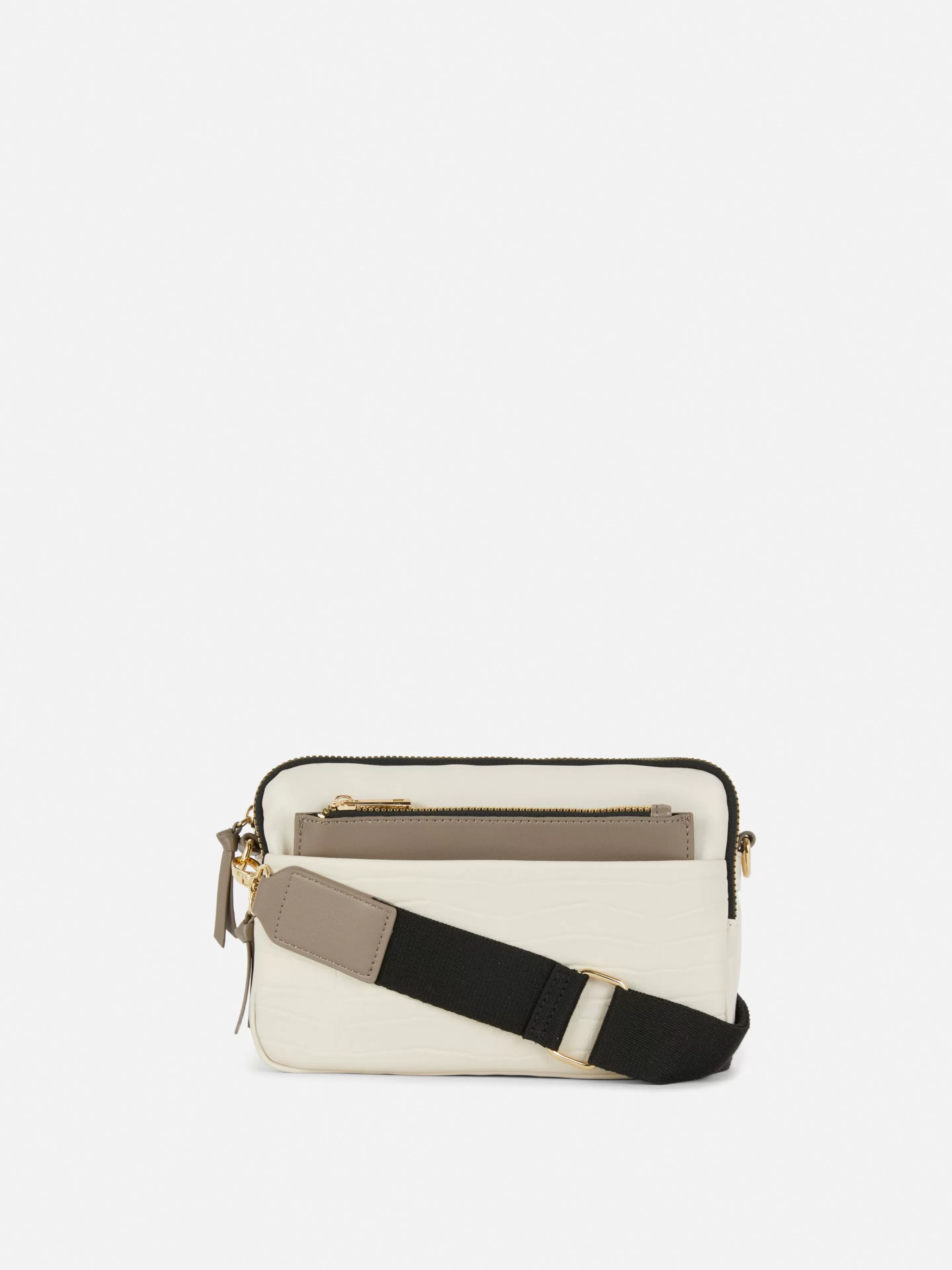 Sac Bandoulière (petit) à Double Zip En Faux Crocodile-Primark Online