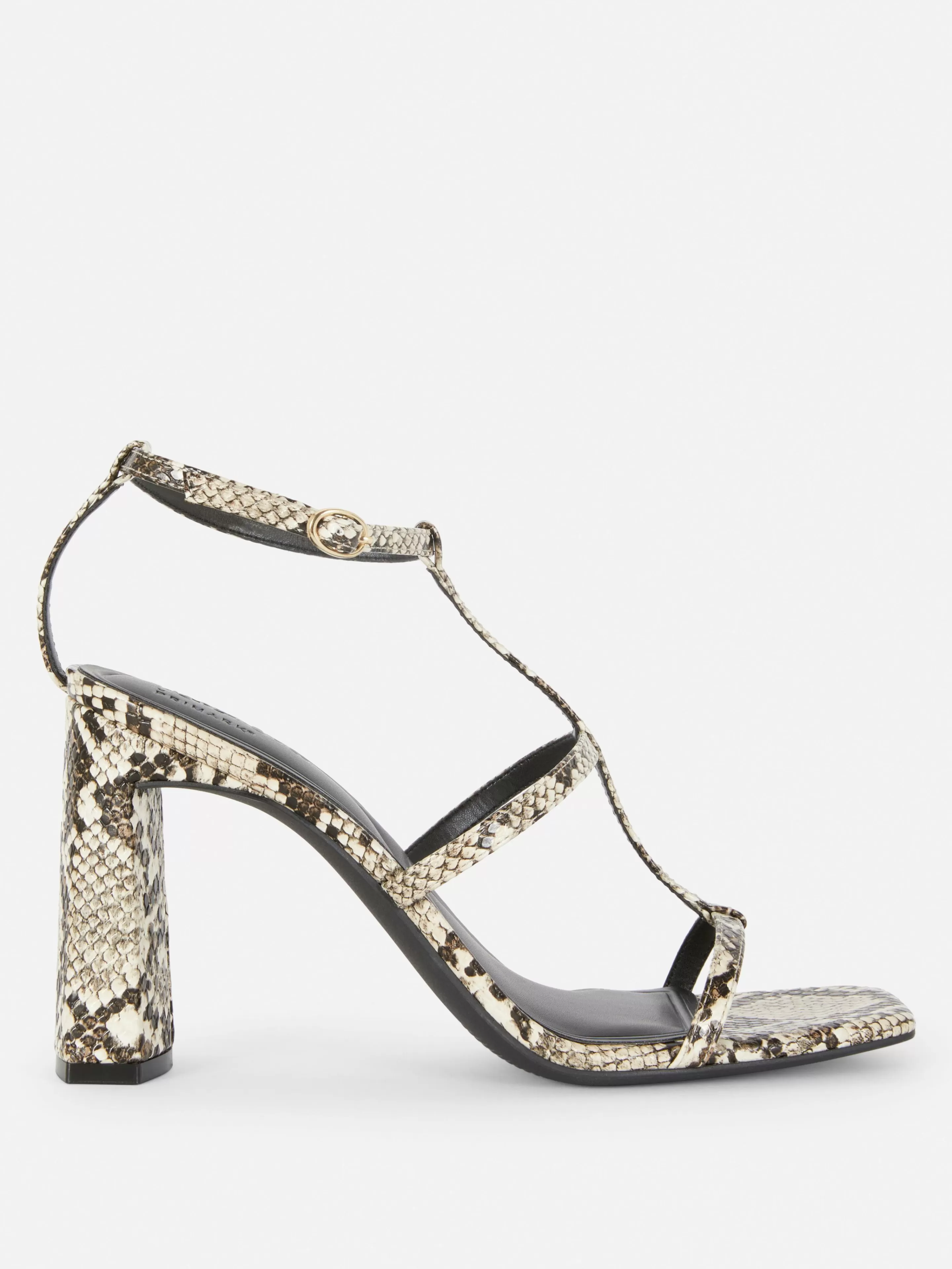 Sandales à Talon Carré Et Bride En T Rita Ora-Primark Fashion