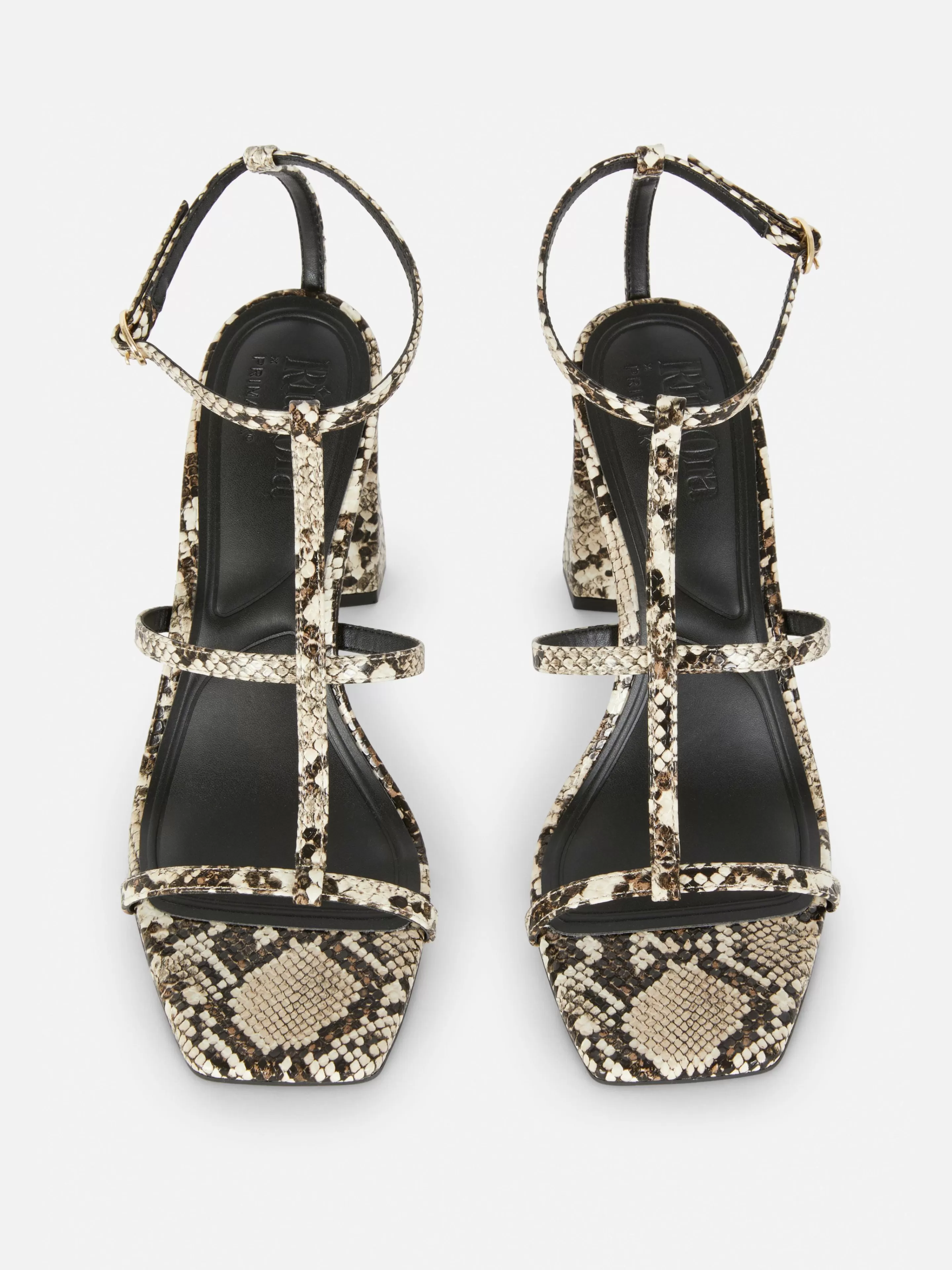 Sandales à Talon Carré Et Bride En T Rita Ora-Primark Fashion