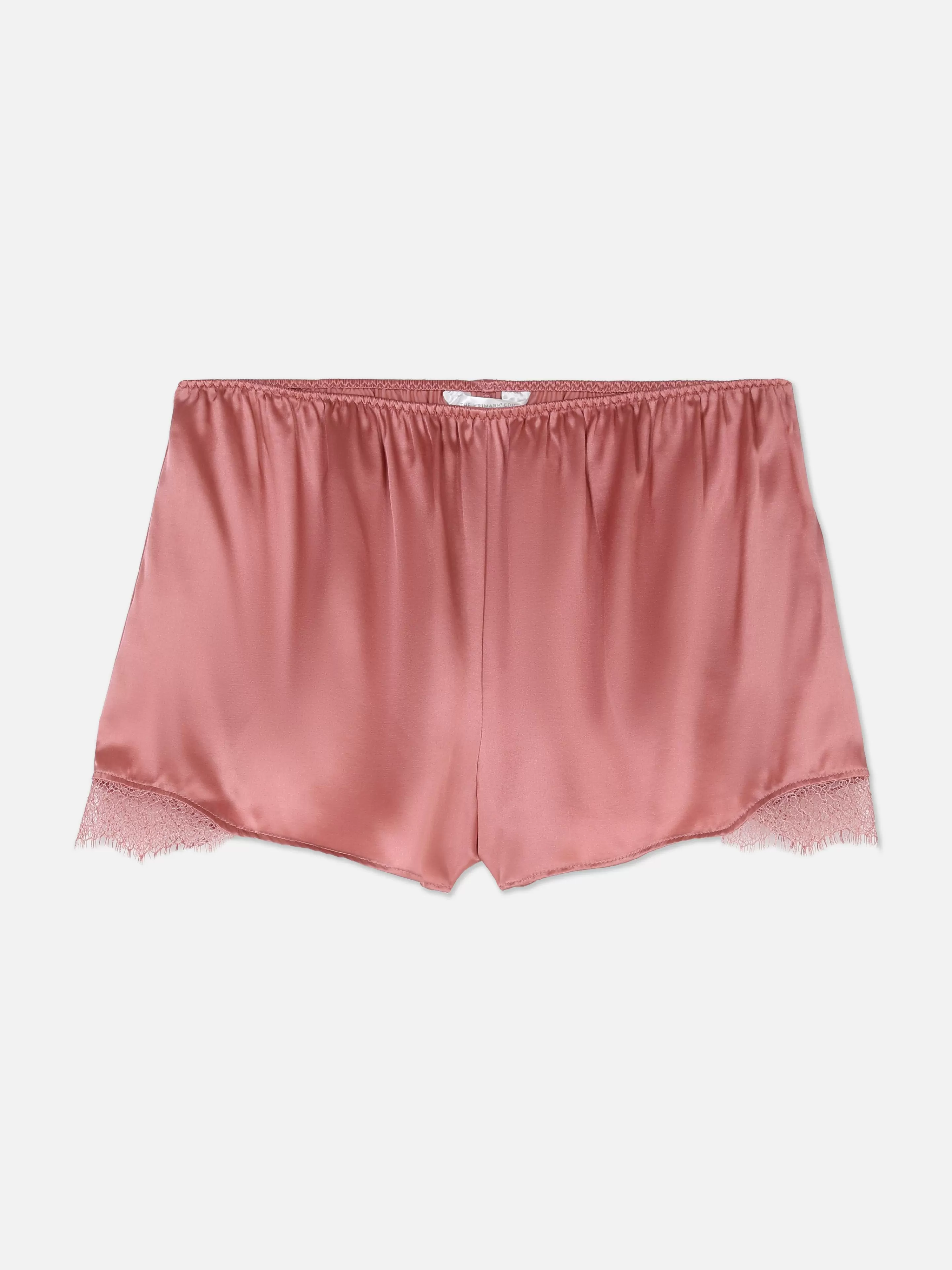 Short De Pyjama En Soie Mélangée Avec Liseré En Dentelle-Primark Flash Sale