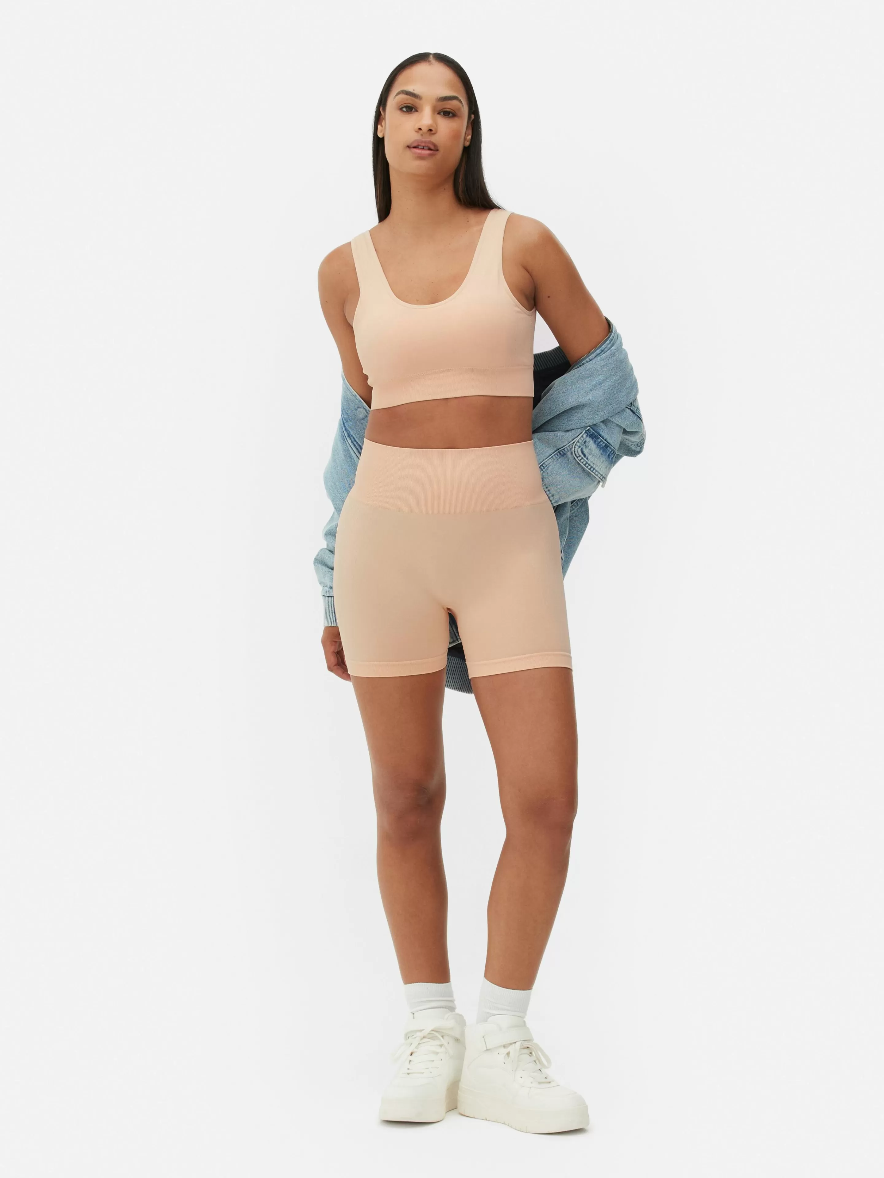 Short De Yoga Taille Haute Sans Coutures-Primark Sale