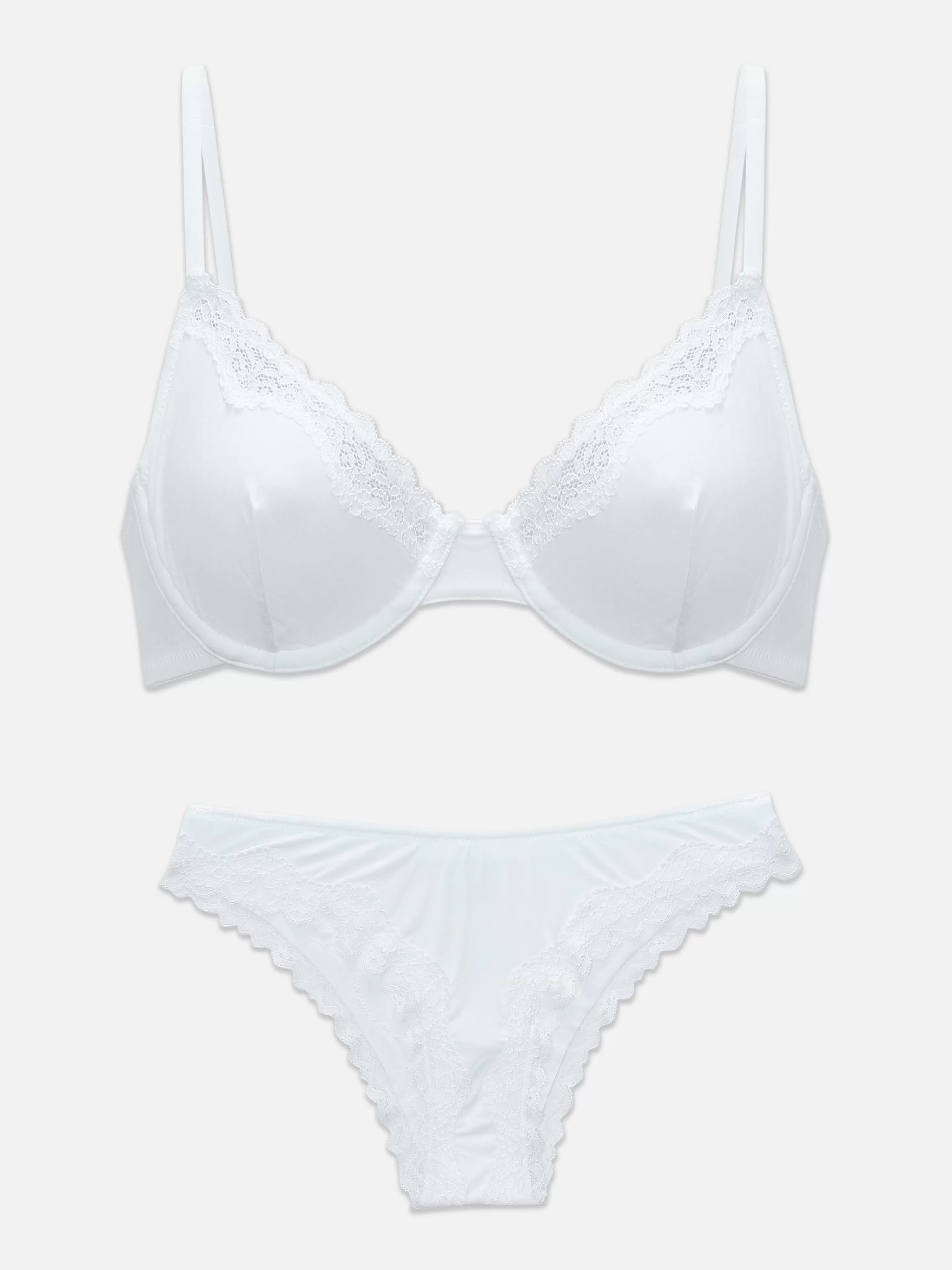 Soutien-gorge Non Rembourré Et Culotte En Dentelle-Primark Outlet