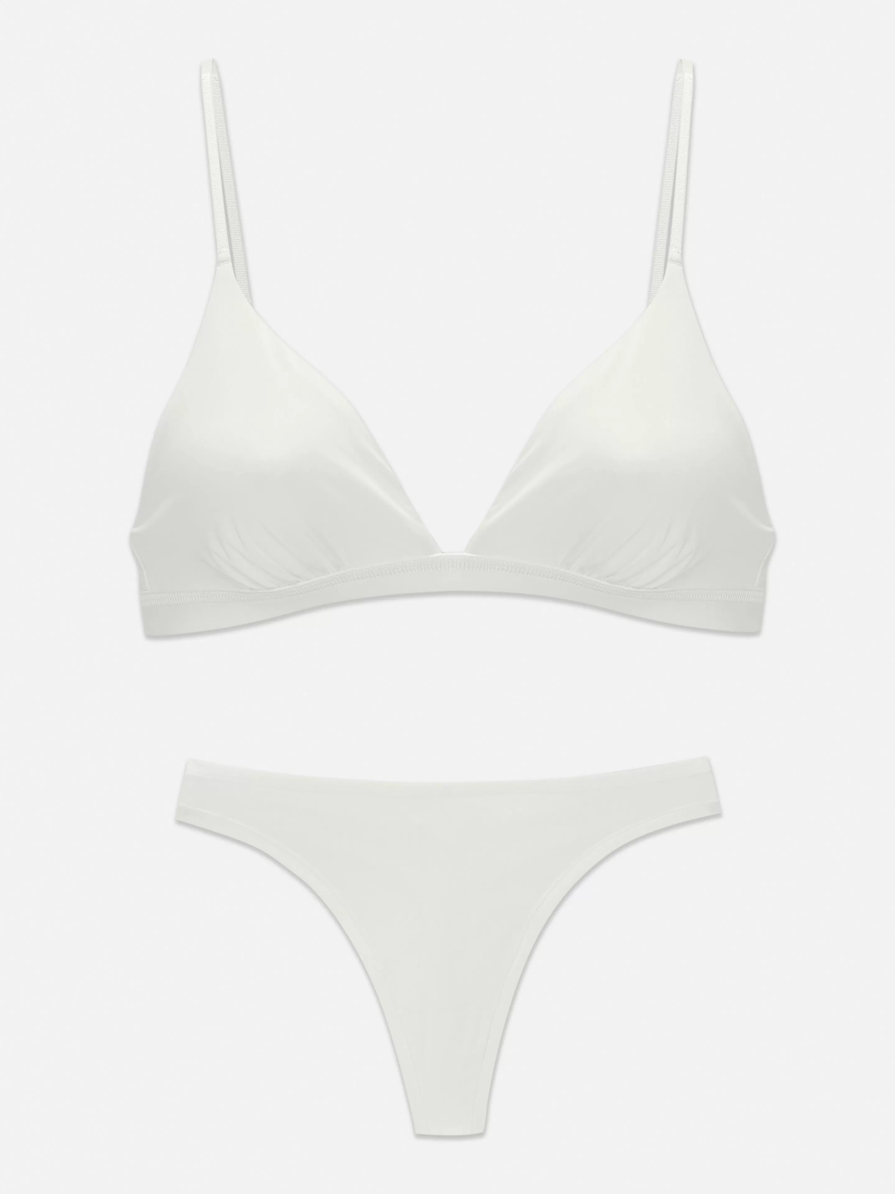 Soutien-gorge Triangle Et String En Microfibre-Primark Cheap