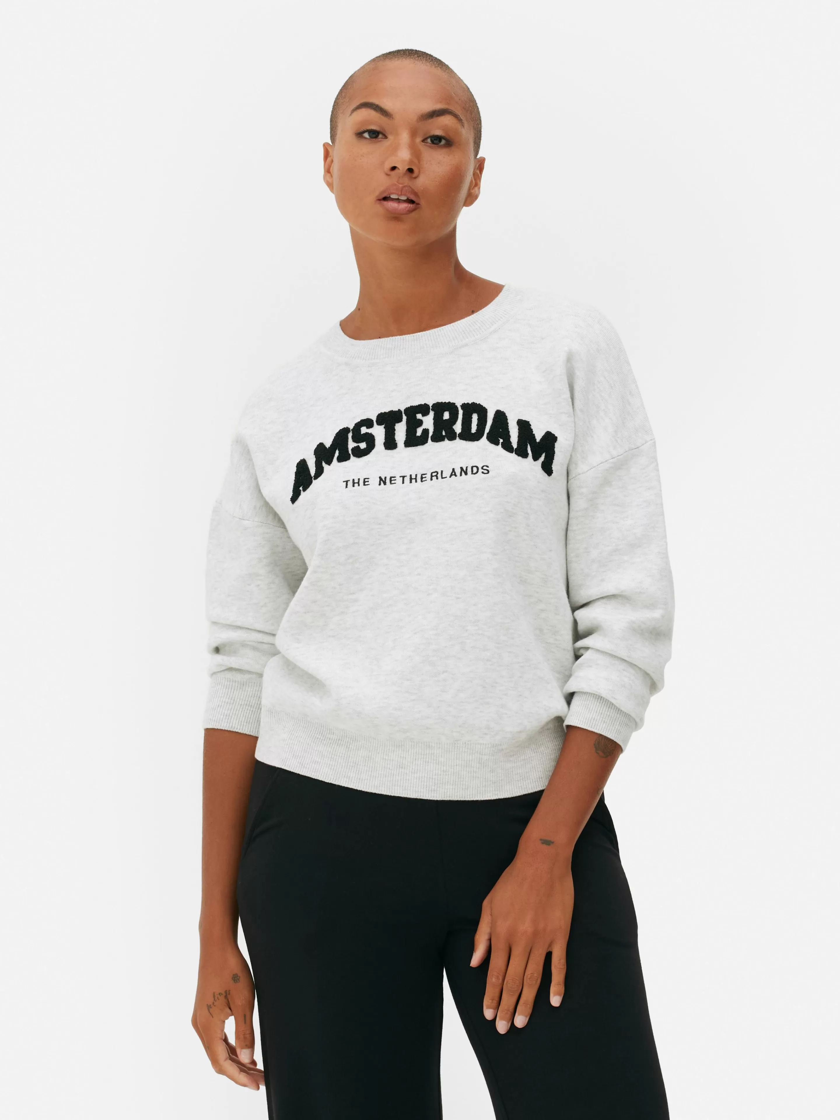 Sweat-shirt à Message Sur Le Devant-Primark Best Sale