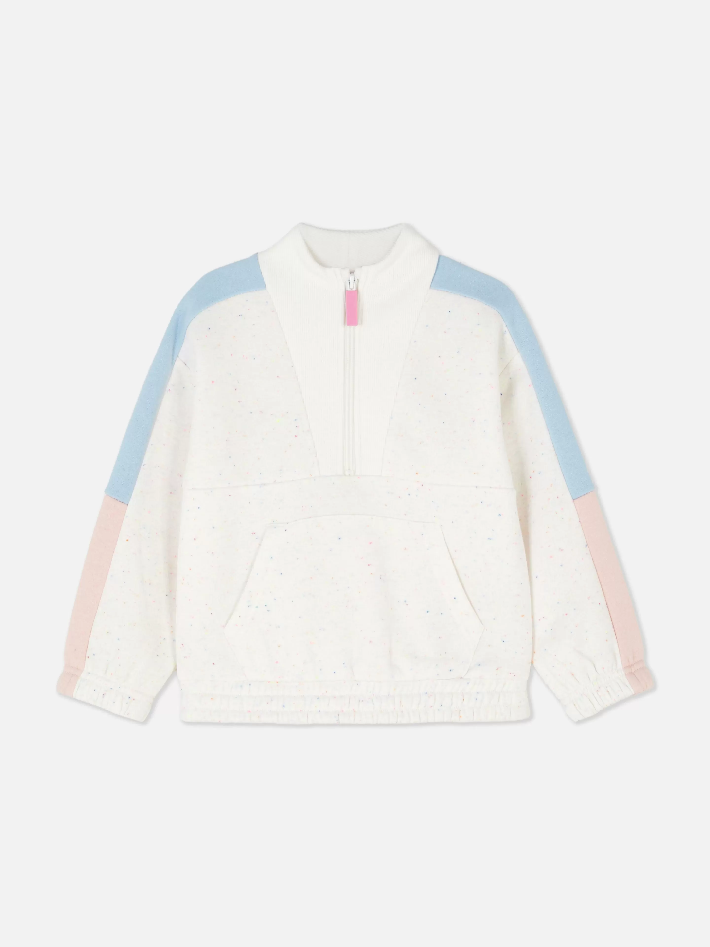 Sweat-shirt Color Block à Encolure Zippée-Primark Online