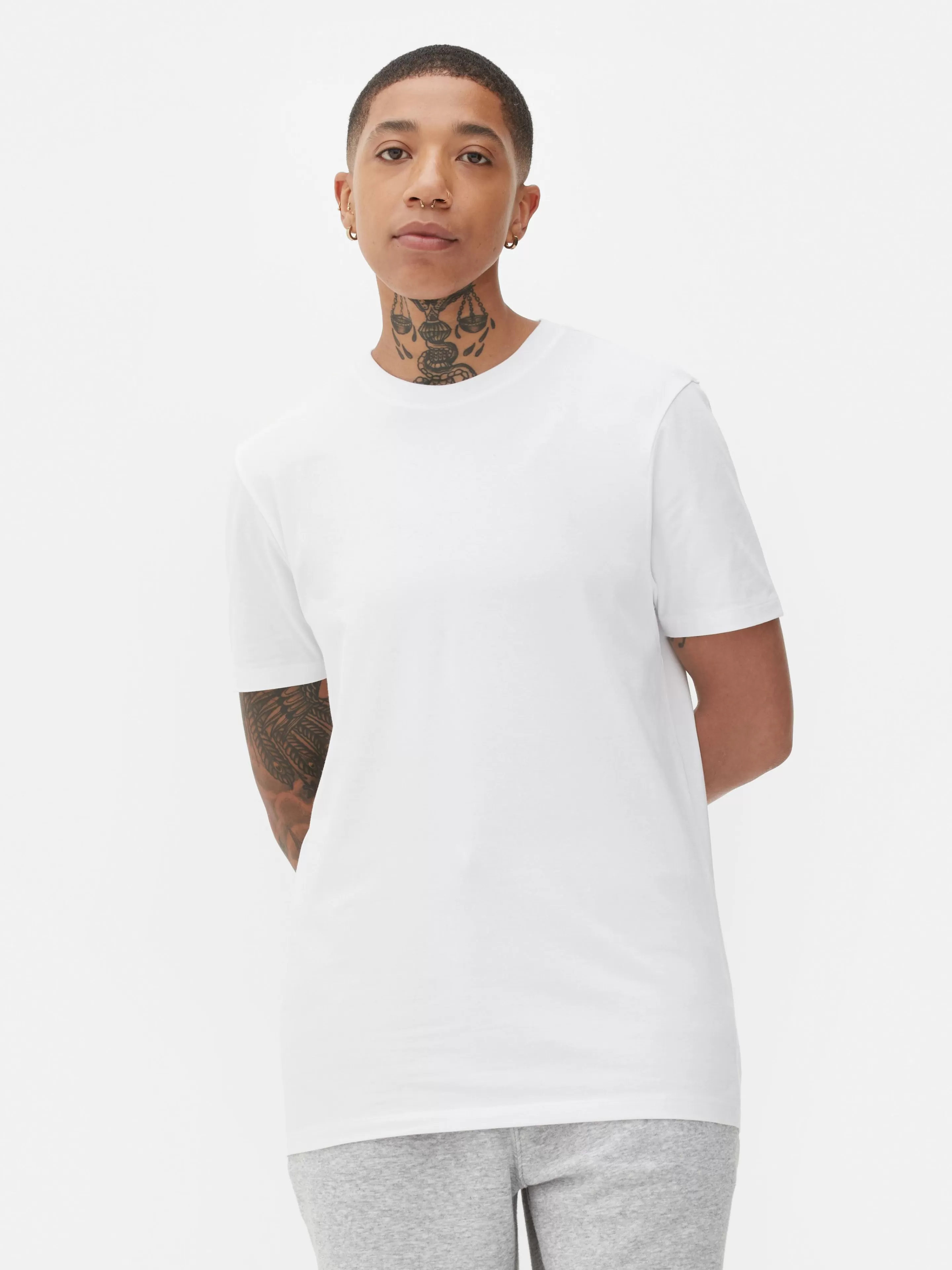 T-shirt à Col Ras-du-cou Coupe Regular-Primark Cheap