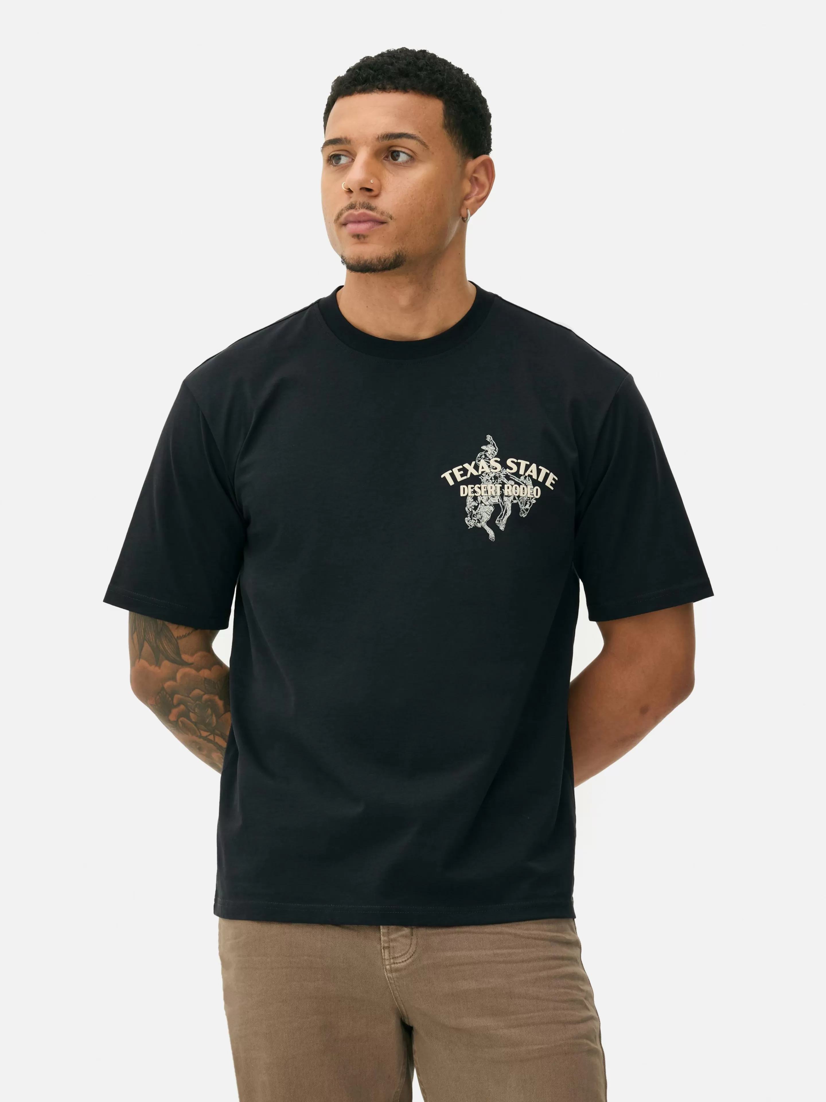 T-shirt à Imprimé Rodéo-Primark Shop