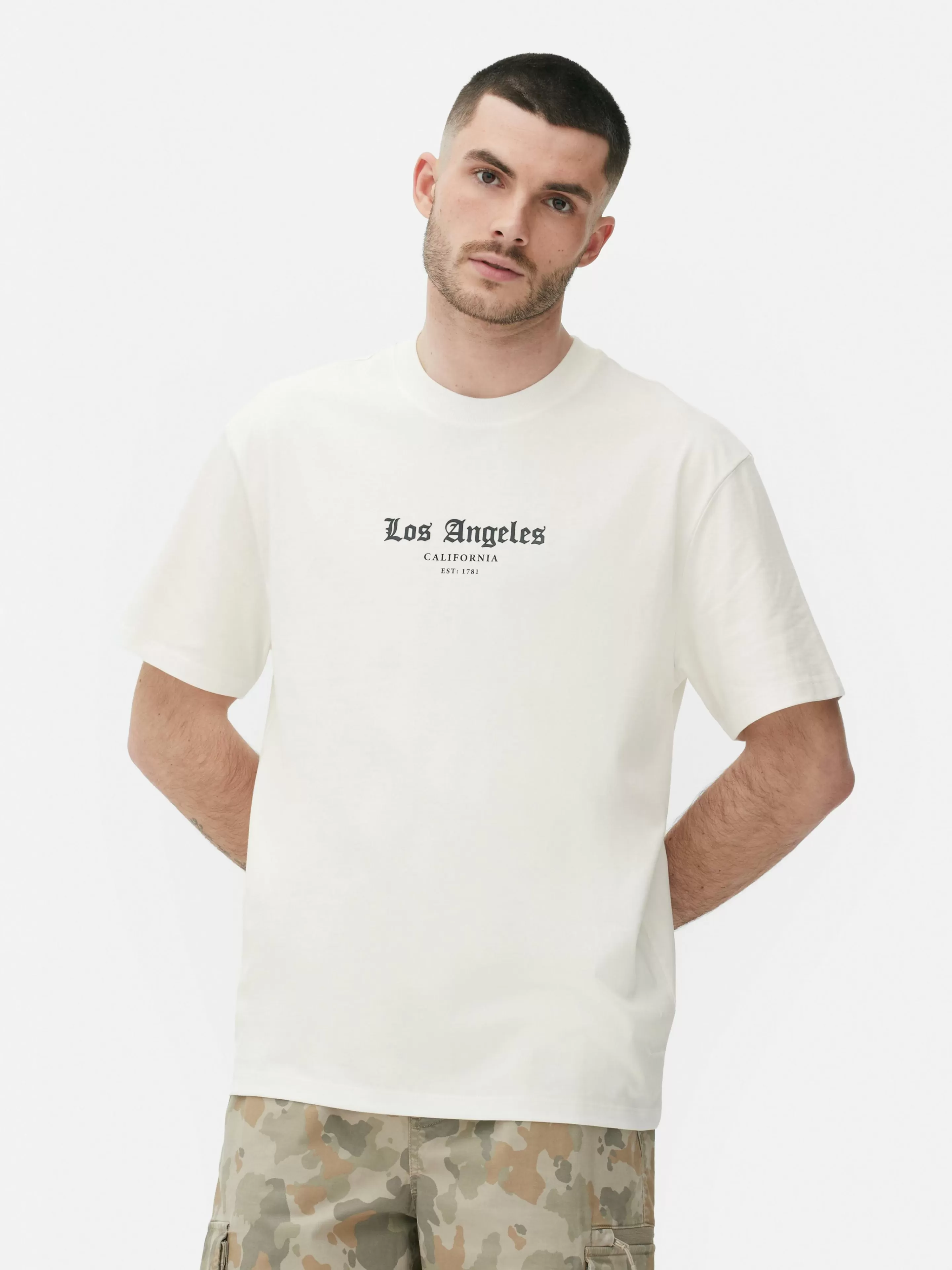 T-shirt à Imprimé Statue De Los Angeles-Primark Store