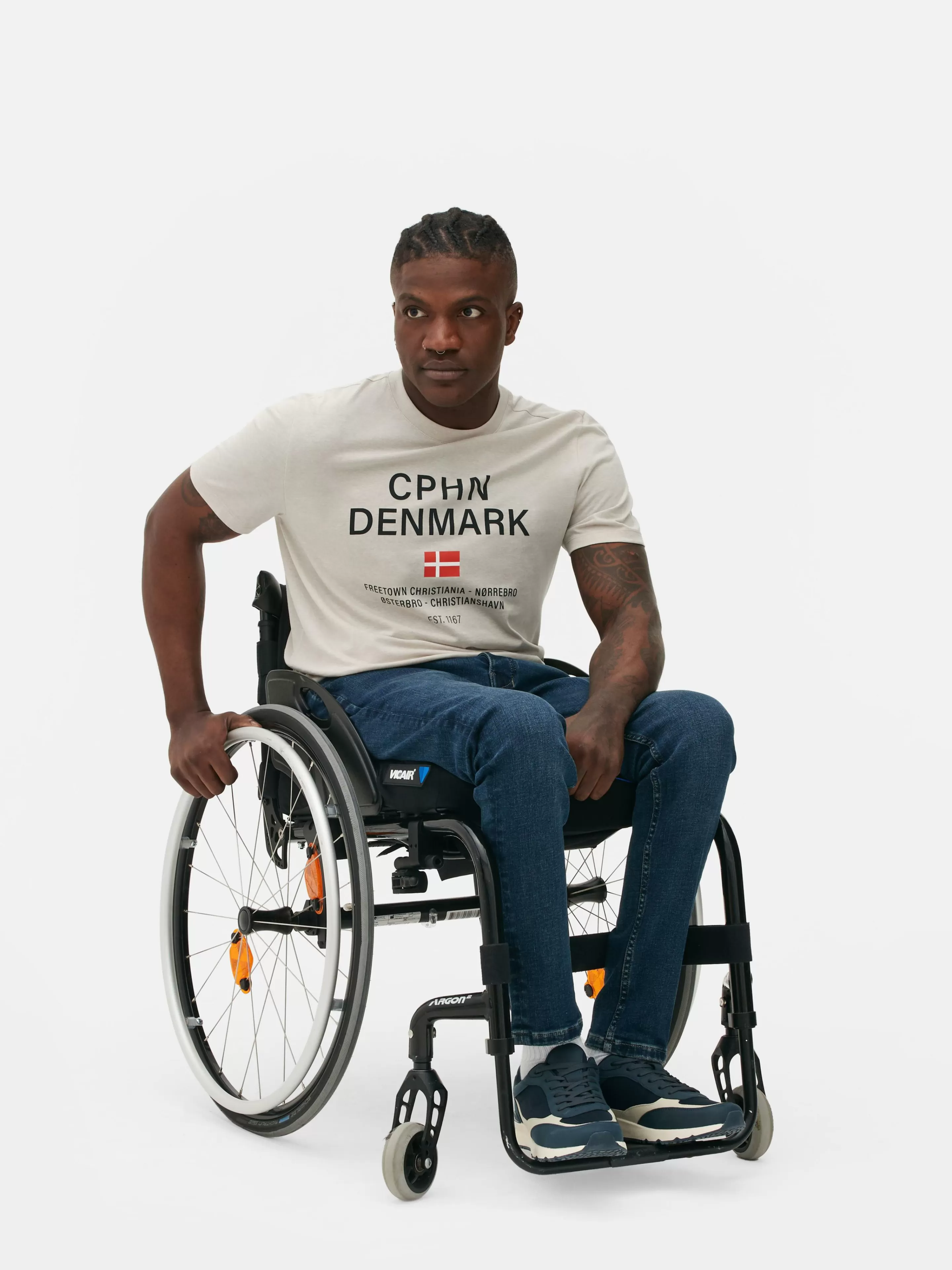 T-shirt à Manches Courtes Copenhague-Primark Cheap