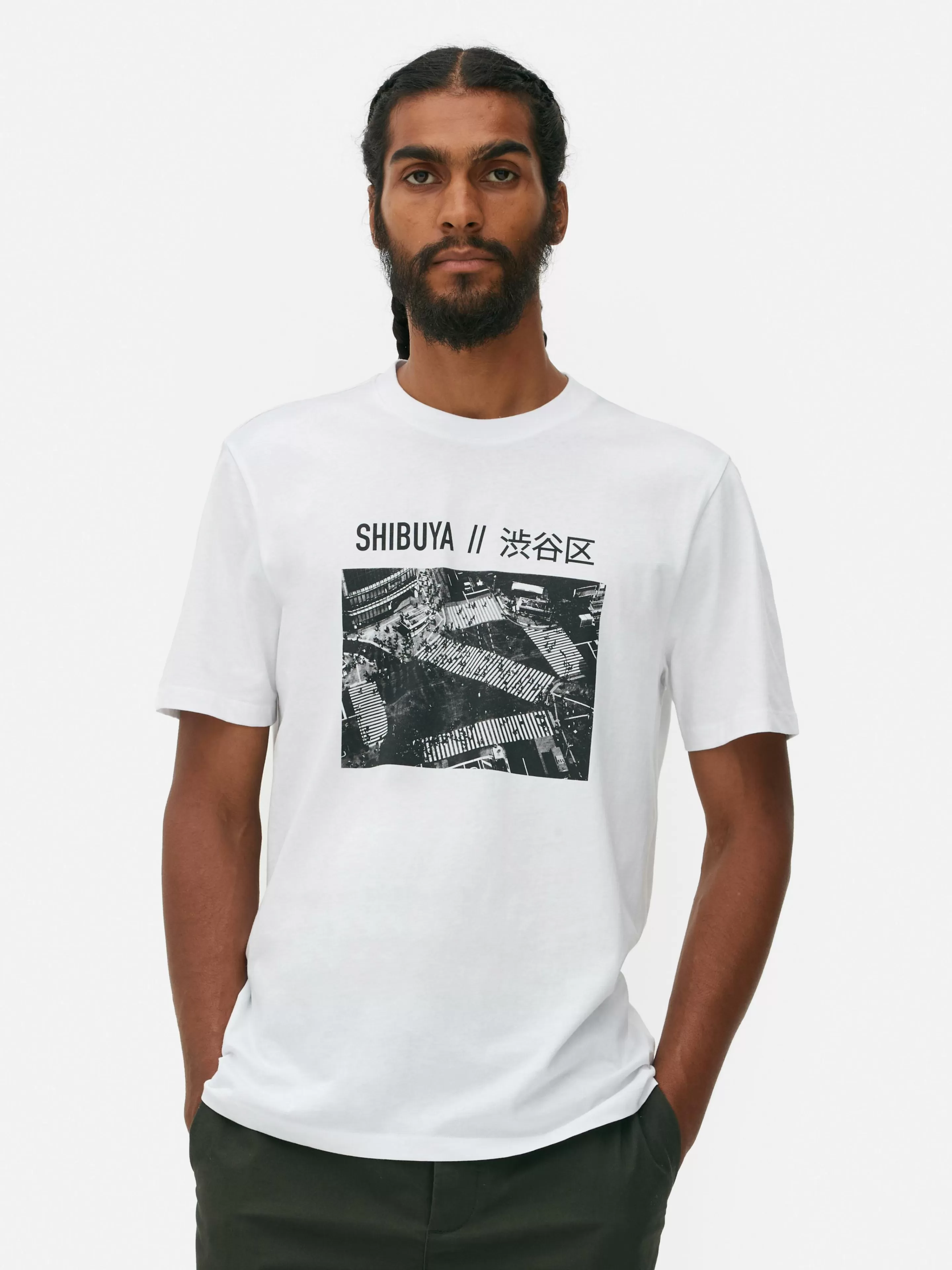 T-shirt Avec Photographie Carrefour De Shibuya-Primark Flash Sale