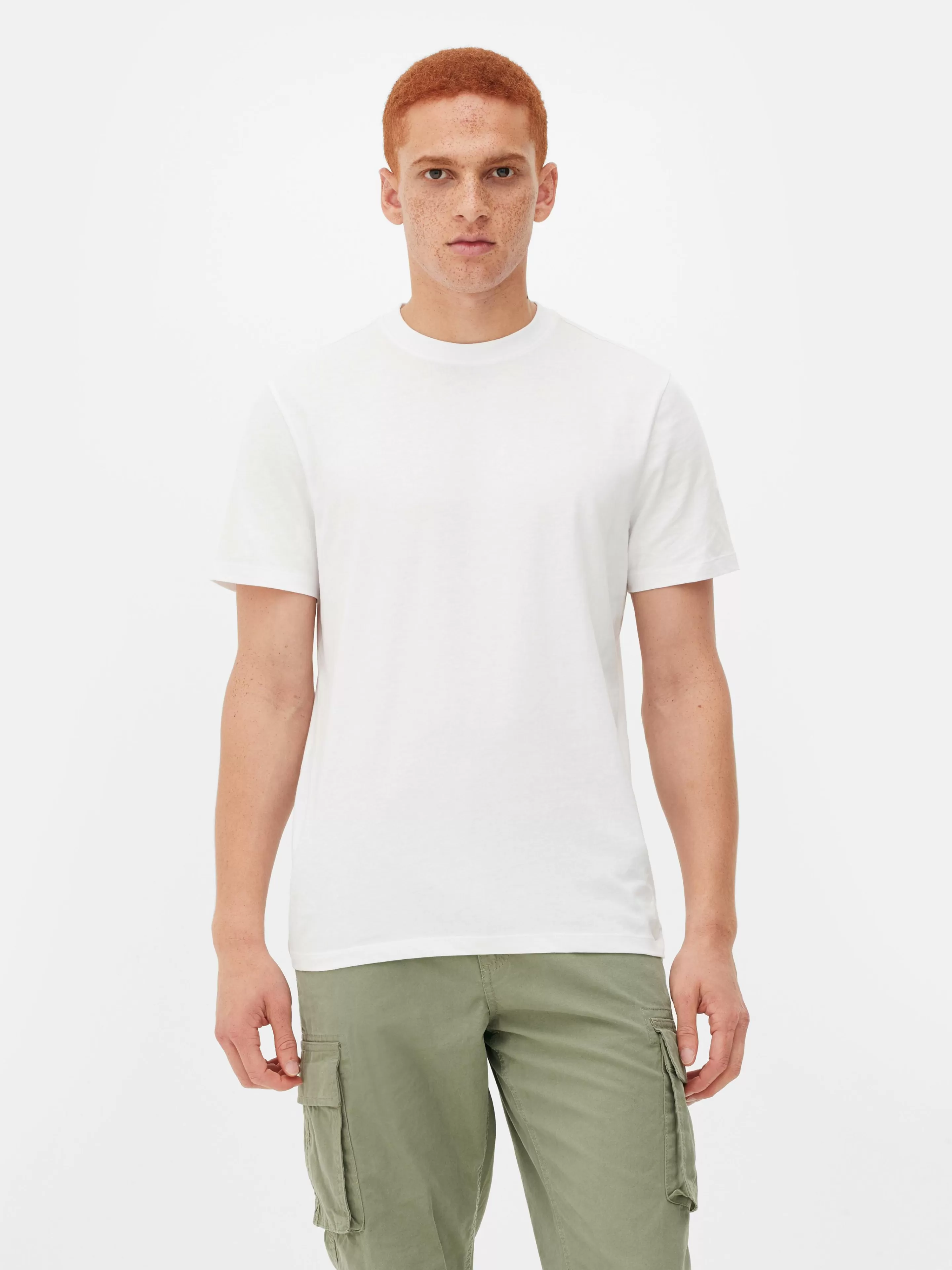 T-shirt Col Ras-du-cou Coupe Regular-Primark Shop