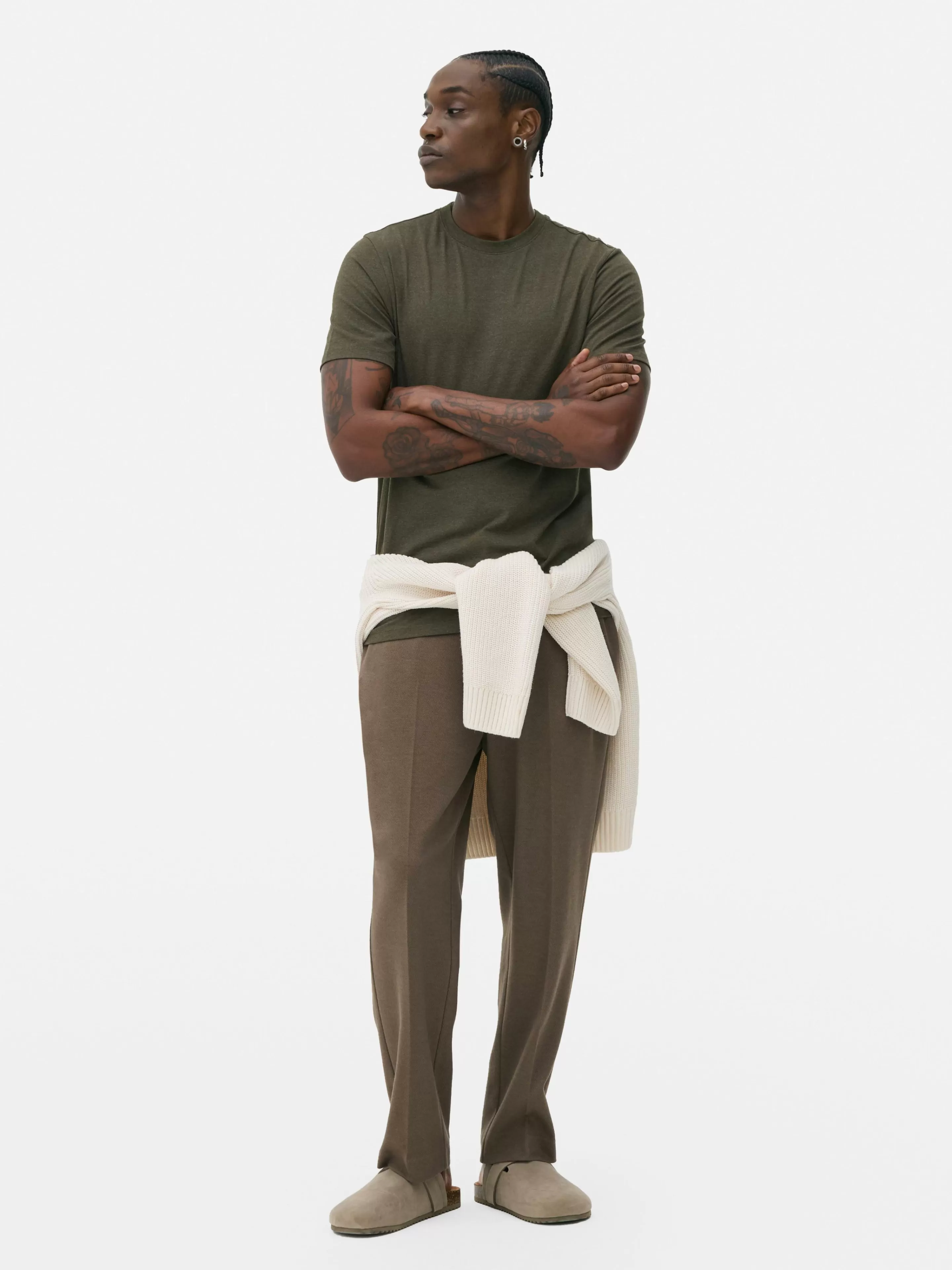 T-shirt Coupe Slim à Manches Courtes-Primark Store
