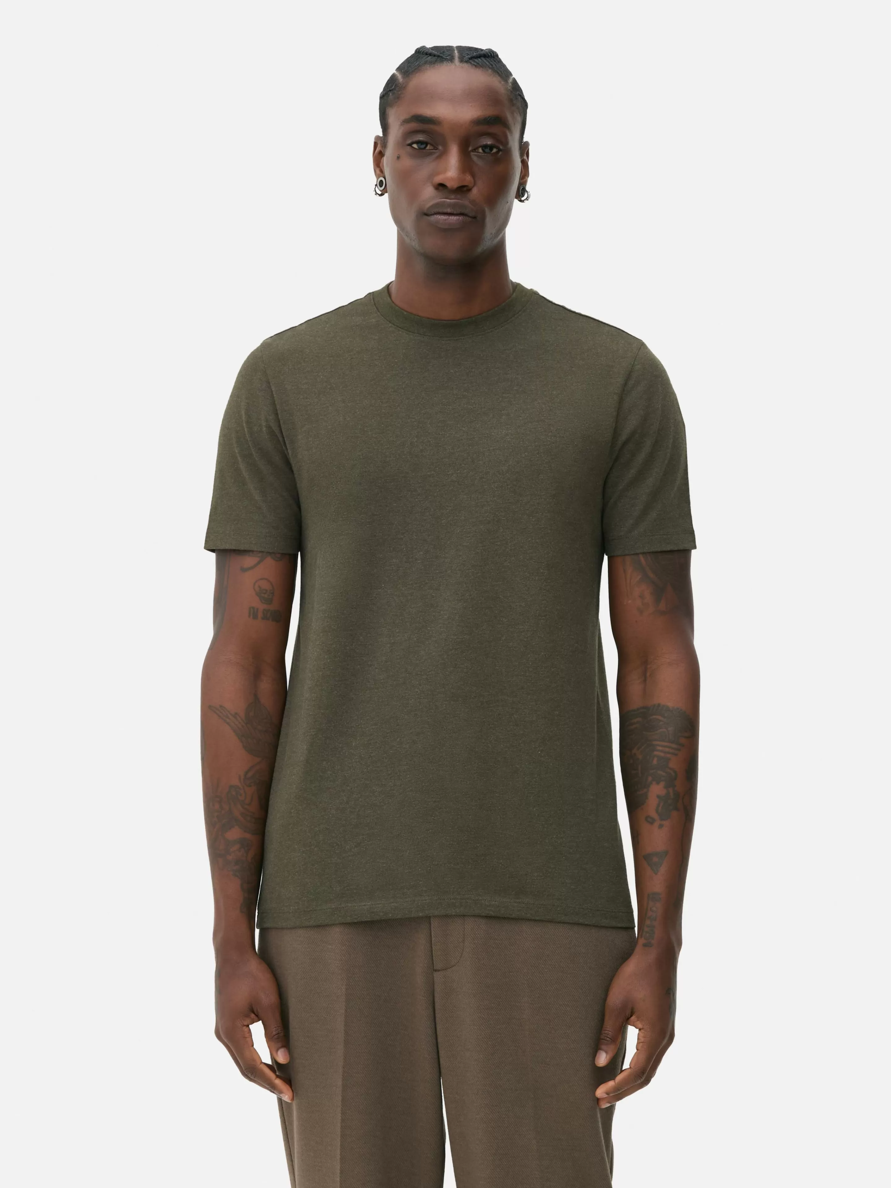 T-shirt Coupe Slim à Manches Courtes-Primark Store