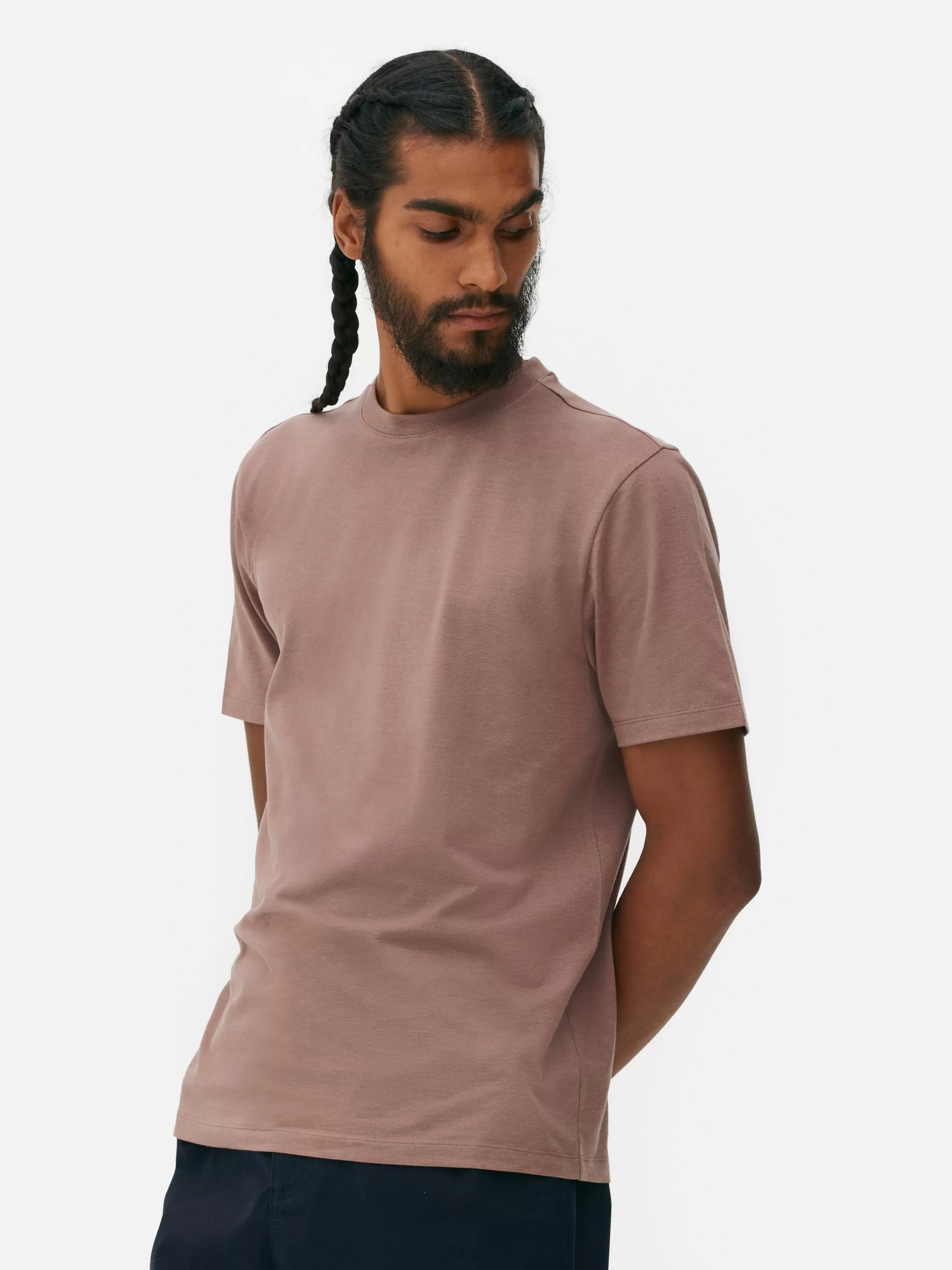 T-shirt Coupe Slim à Manches Courtes-Primark Sale