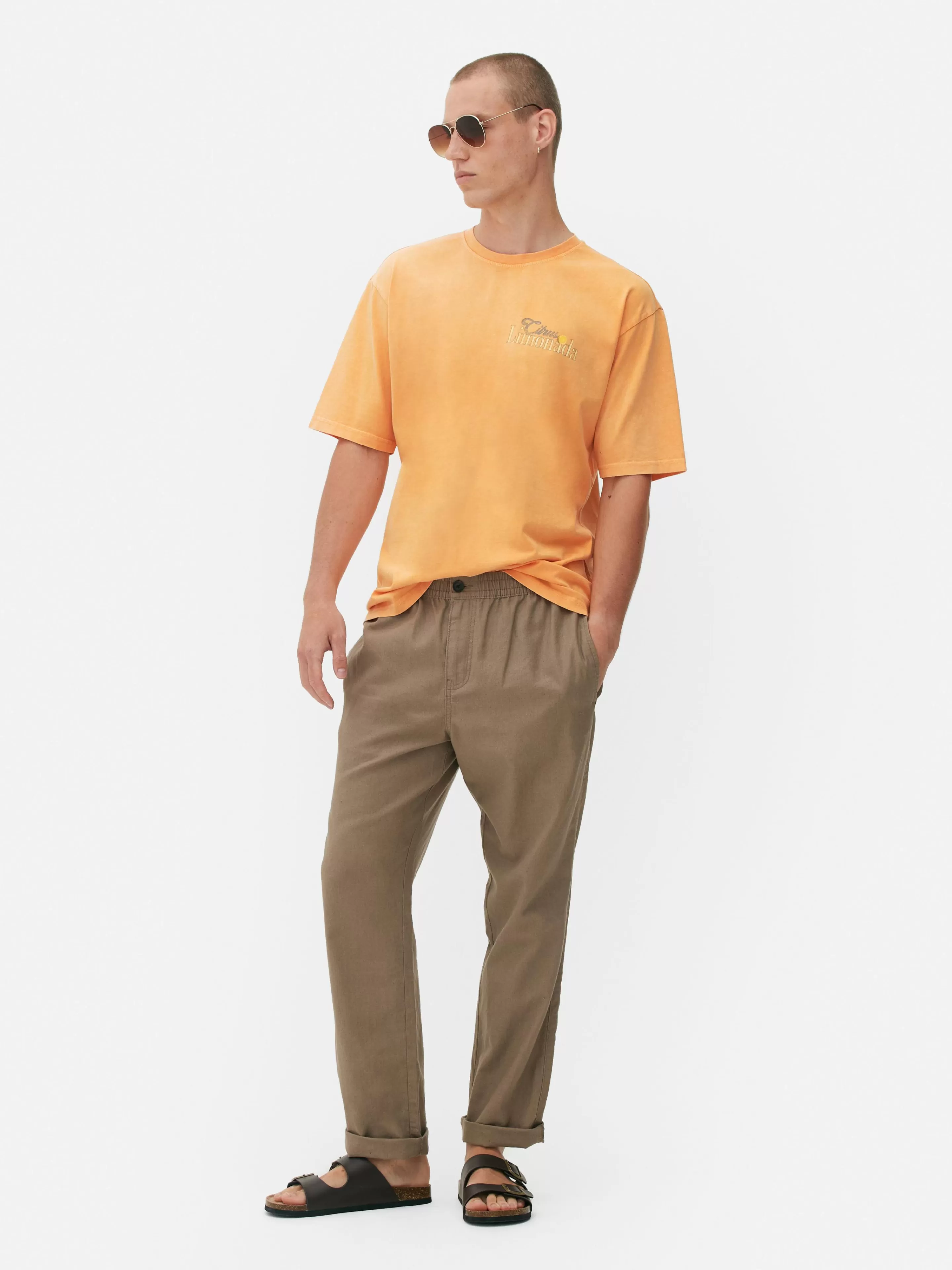 T-shirt Délavé Citrus Limonada-Primark Discount