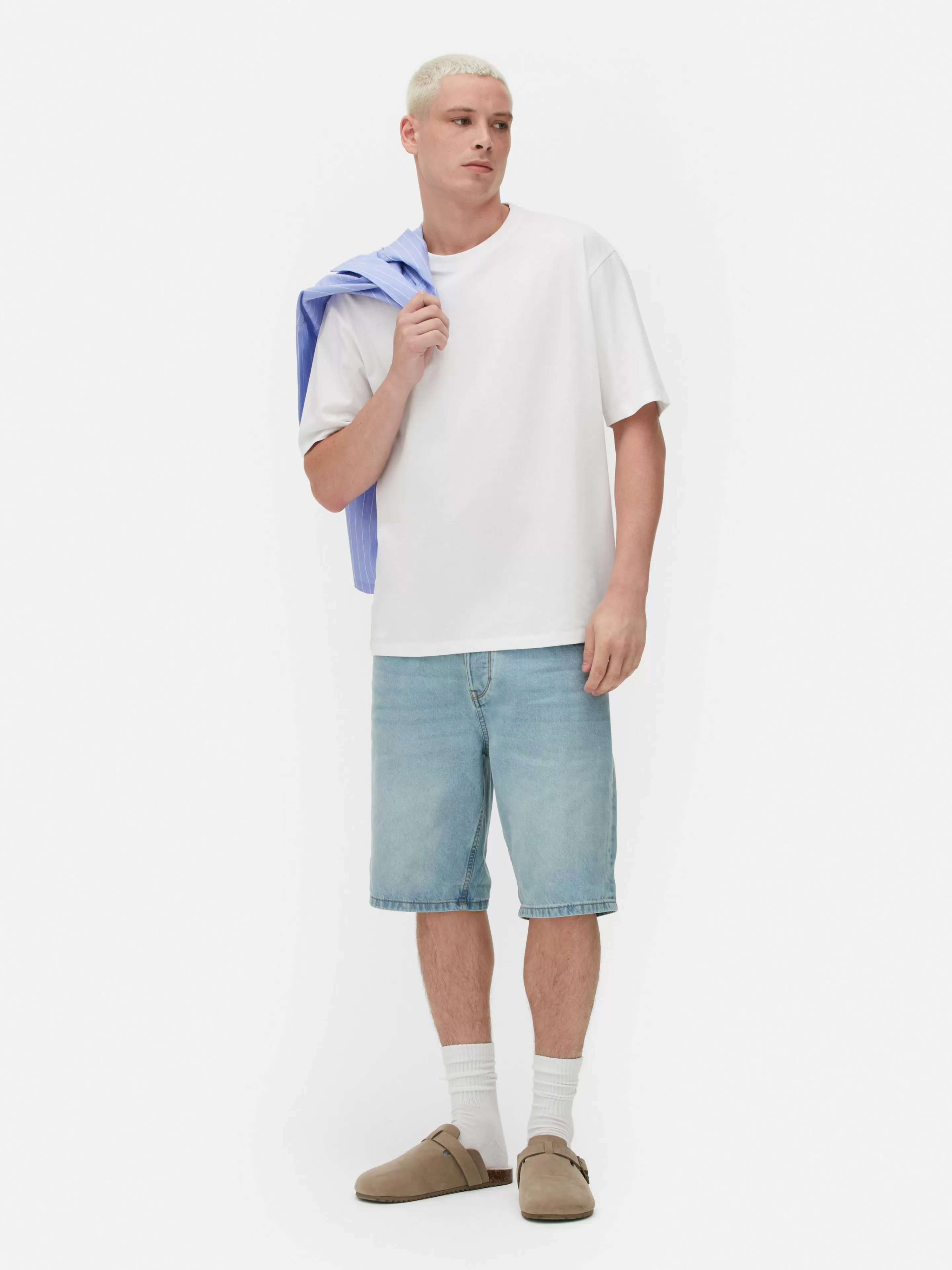 T-shirt En Coton à Coupe Décontractée-Primark Discount