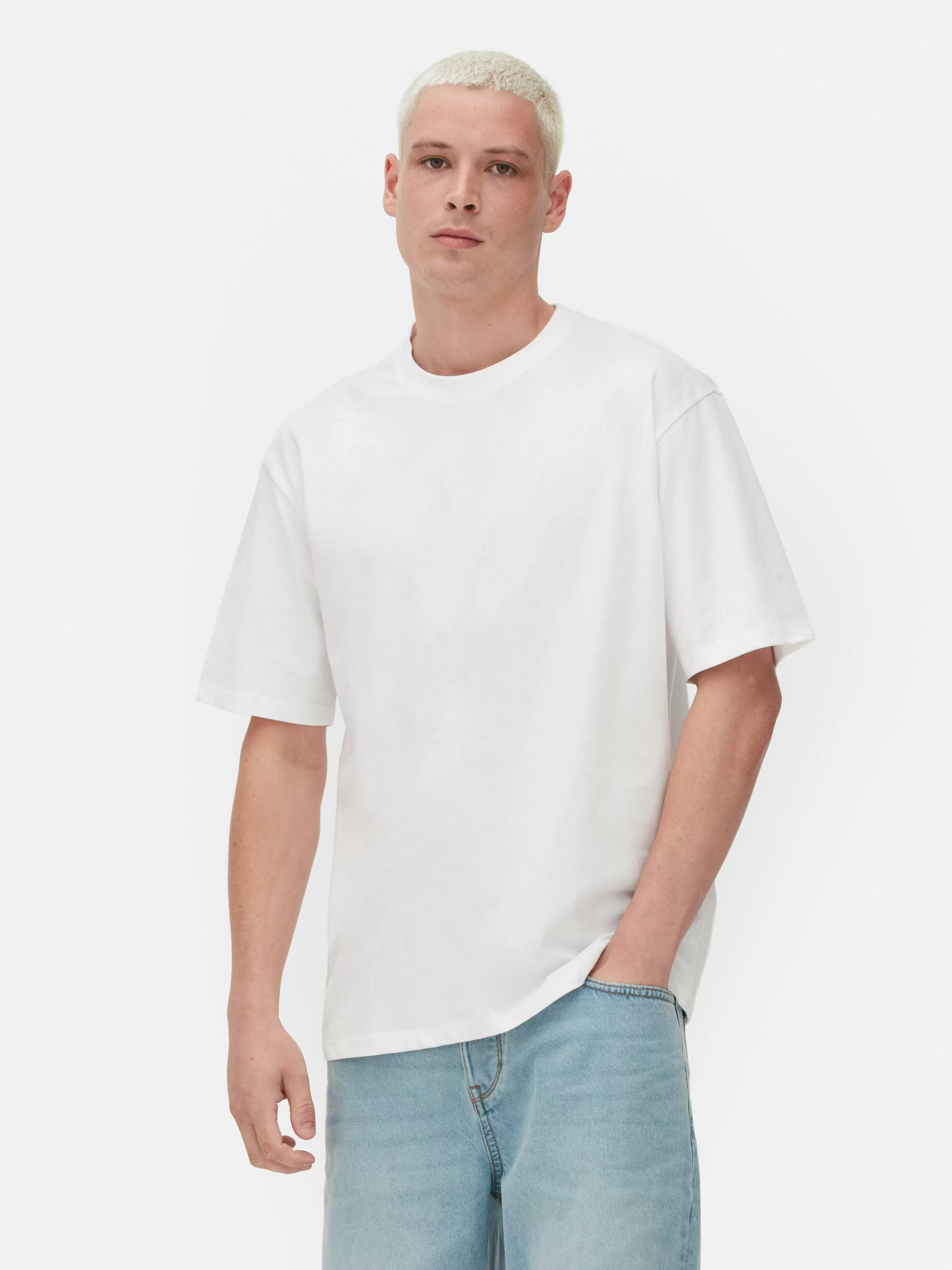 T-shirt En Coton à Coupe Décontractée-Primark Discount