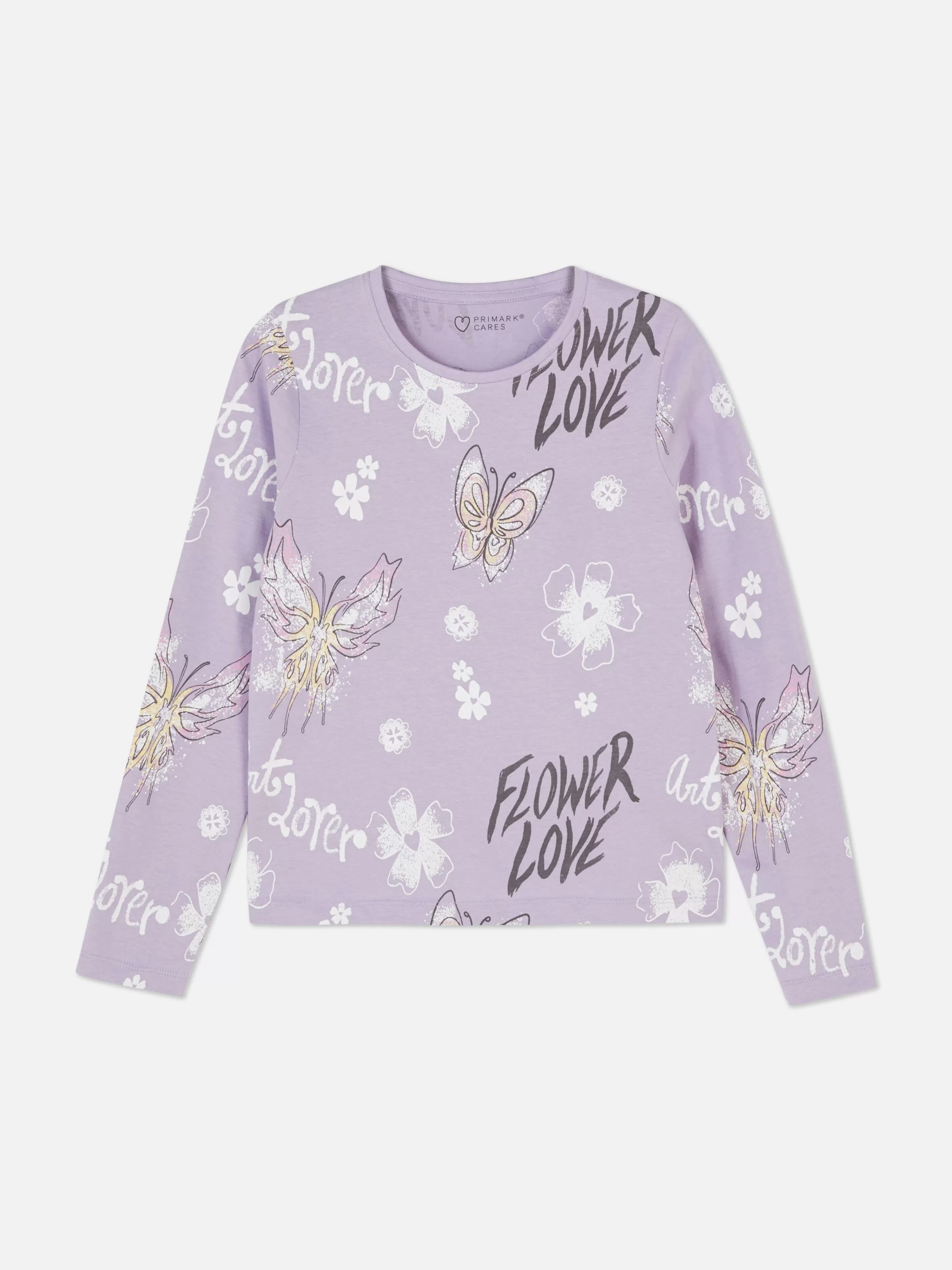T-shirt Manches Longues à Motifs-Primark Cheap