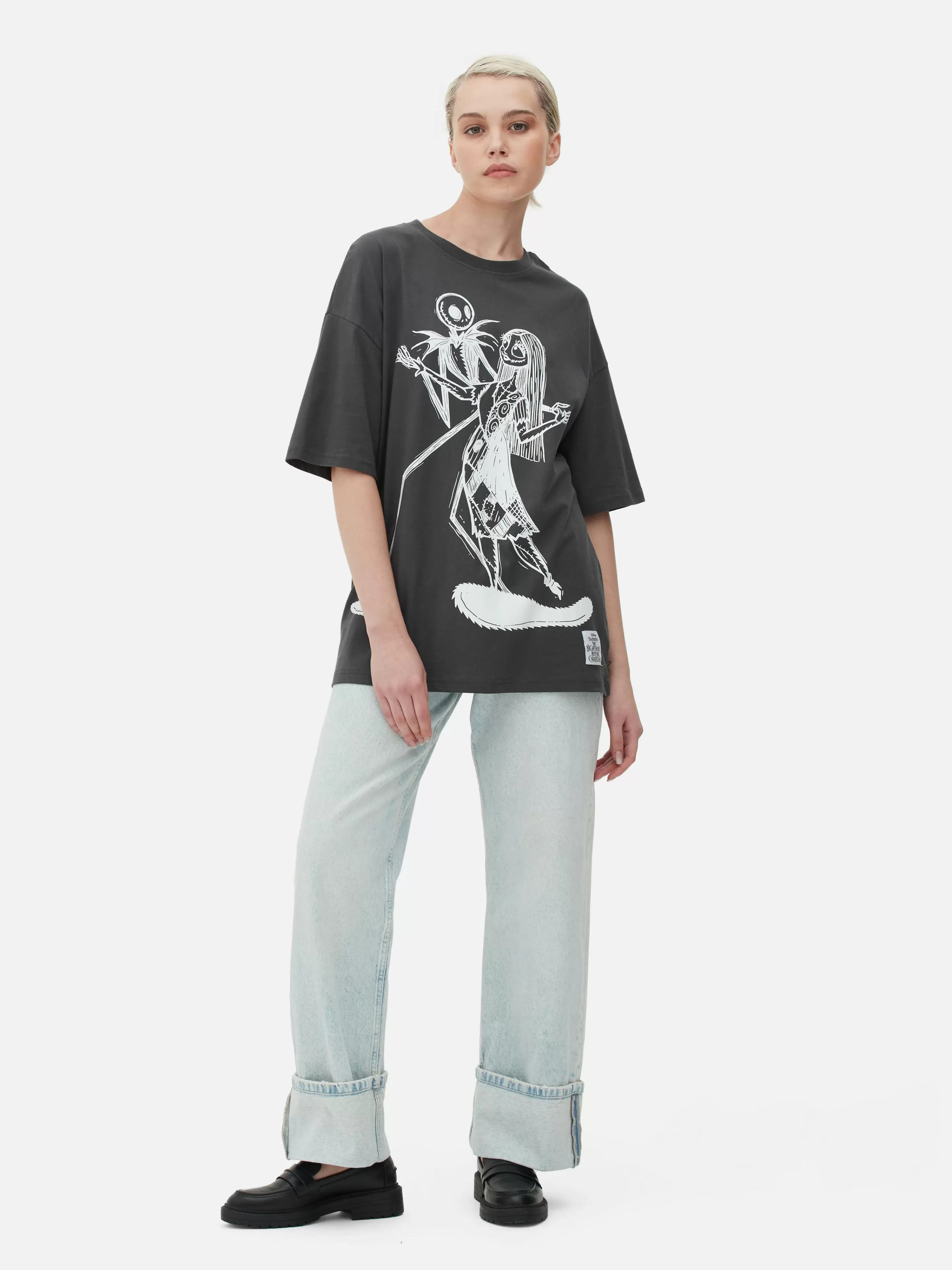 T-shirt Oversize Disney L’Étrange Noël De Monsieur Jack De Tim Burton-Primark Discount