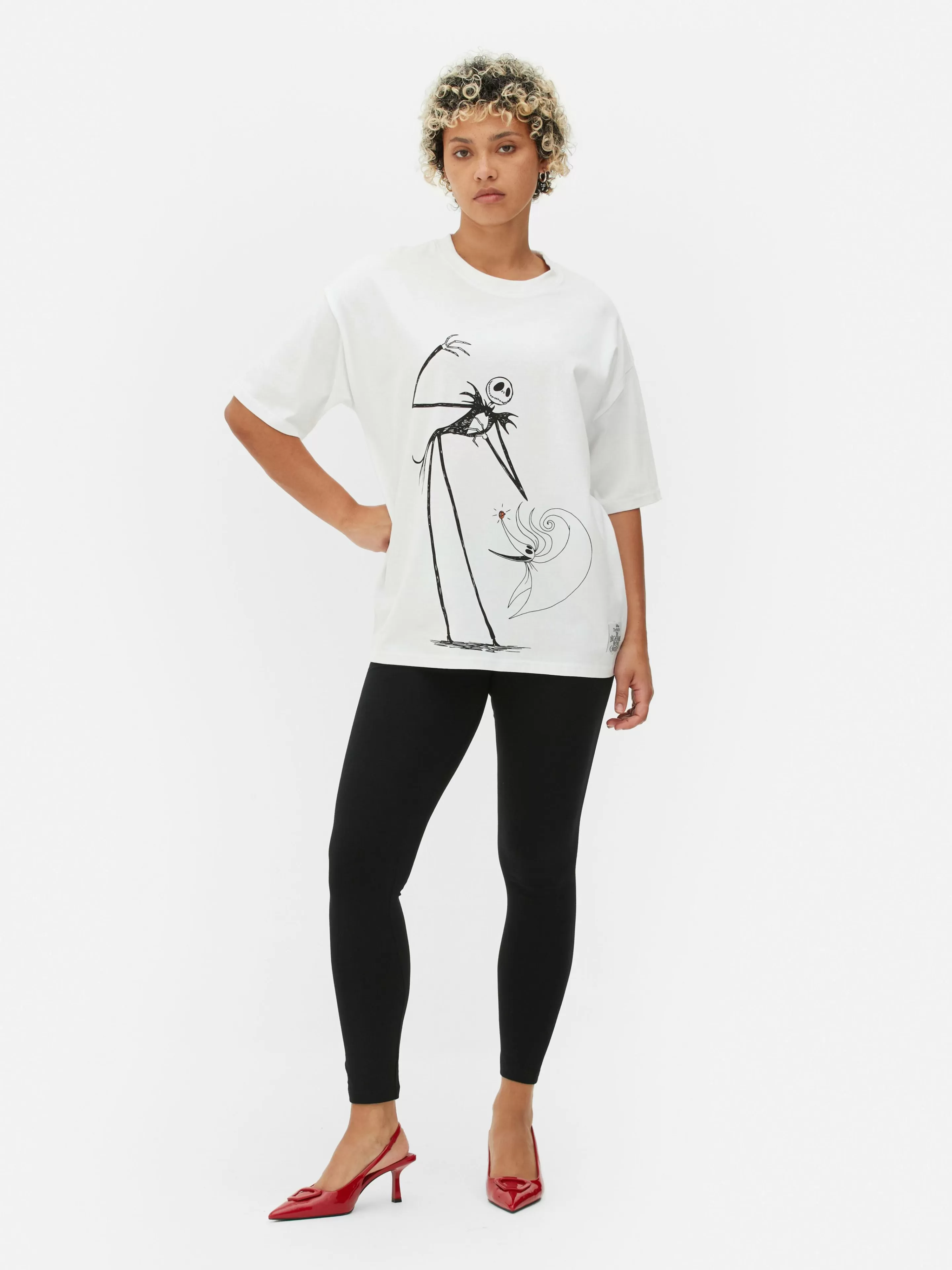 T-shirt Oversize Disney L’Étrange Noël De Monsieur Jack De Tim Burton-Primark Best Sale