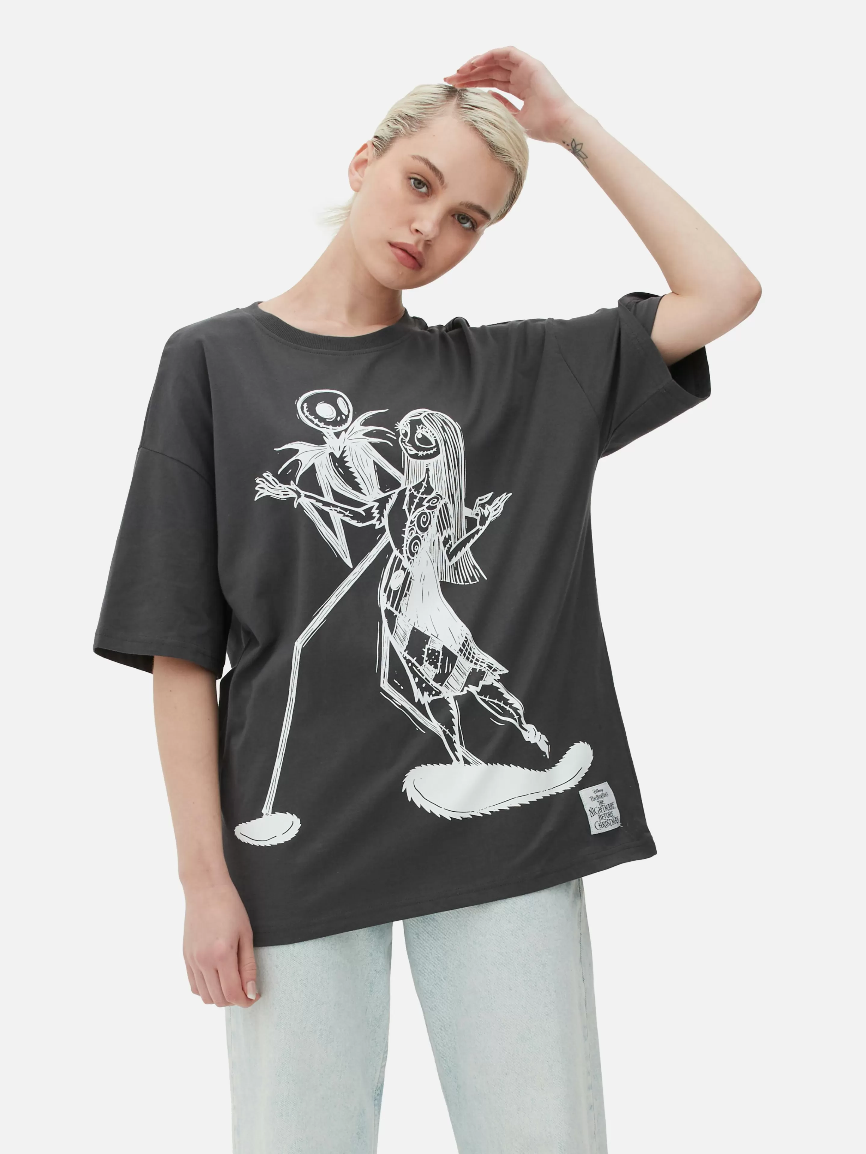 T-shirt Oversize Disney L’Étrange Noël De Monsieur Jack De Tim Burton-Primark Discount