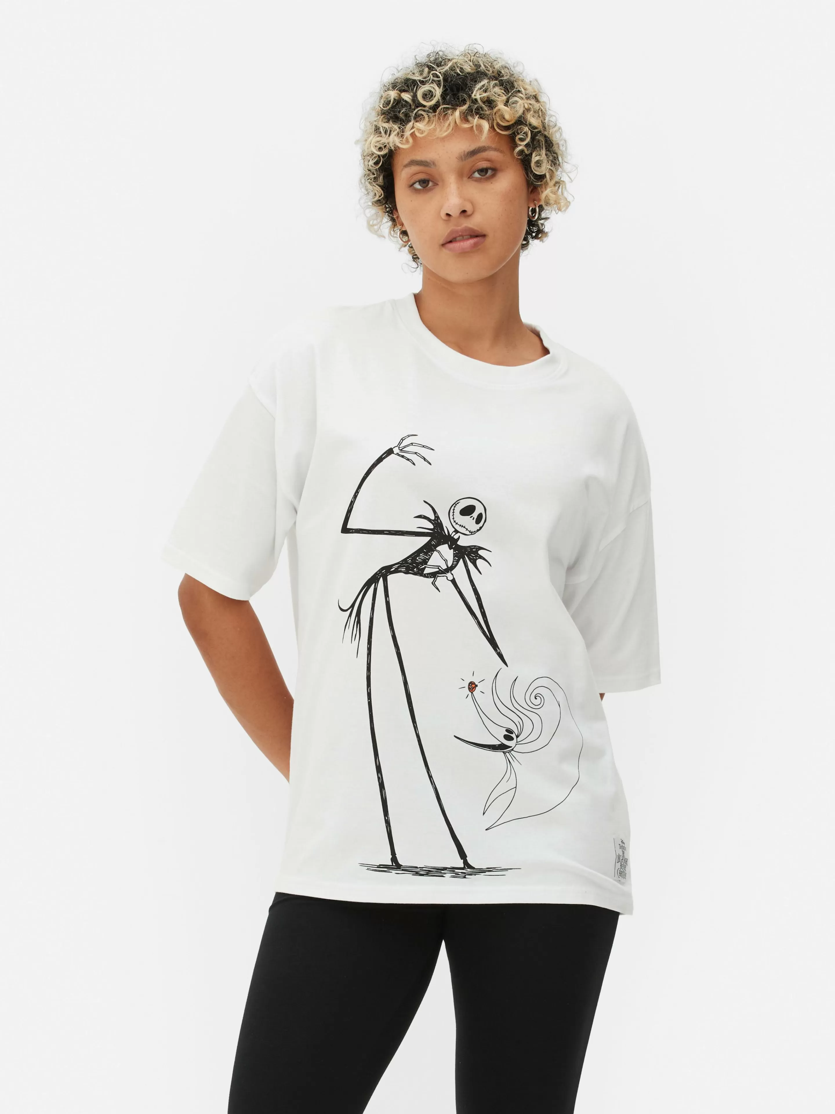 T-shirt Oversize Disney L’Étrange Noël De Monsieur Jack De Tim Burton-Primark Best Sale