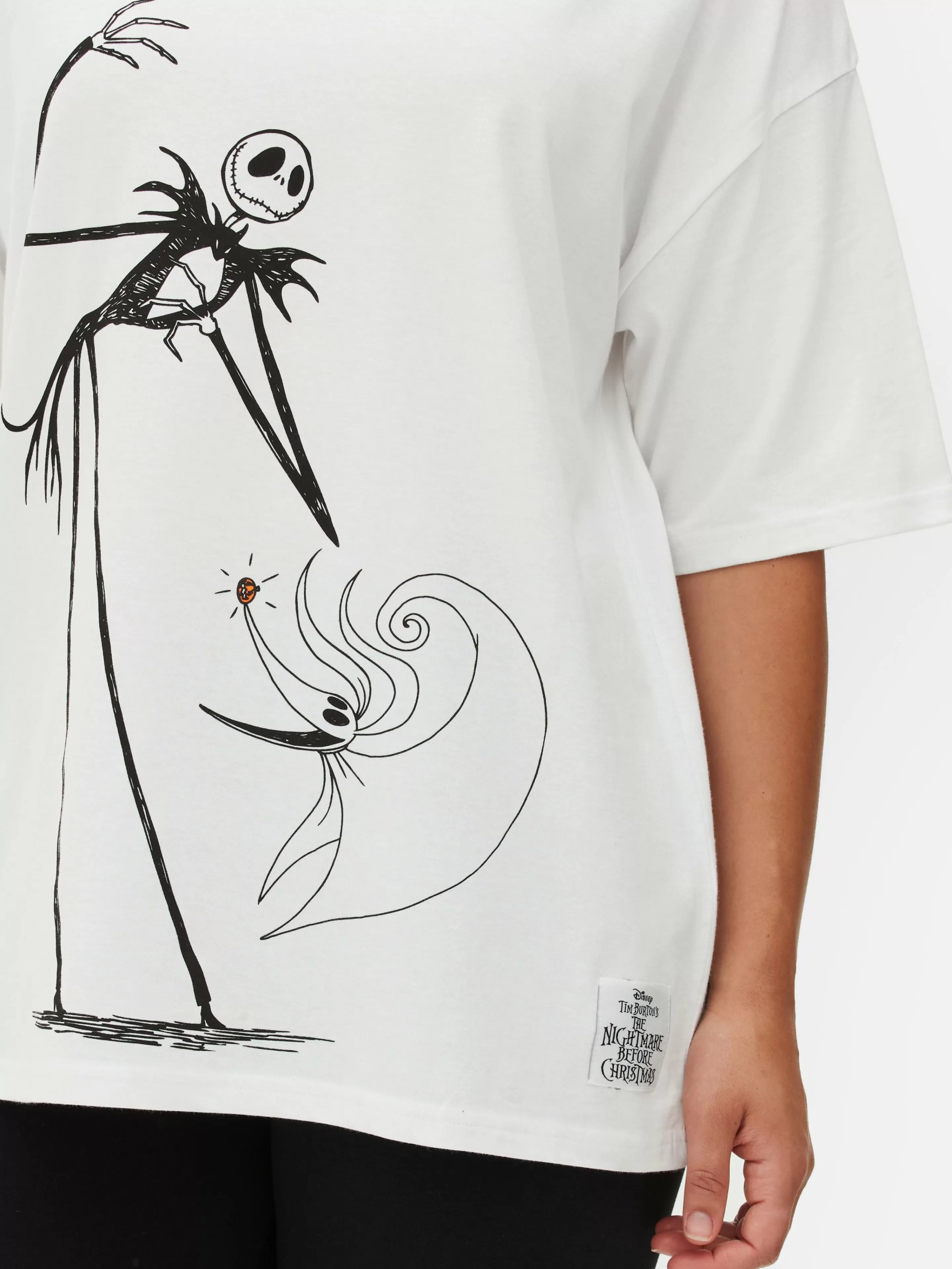 T-shirt Oversize Disney L’Étrange Noël De Monsieur Jack De Tim Burton-Primark Best Sale