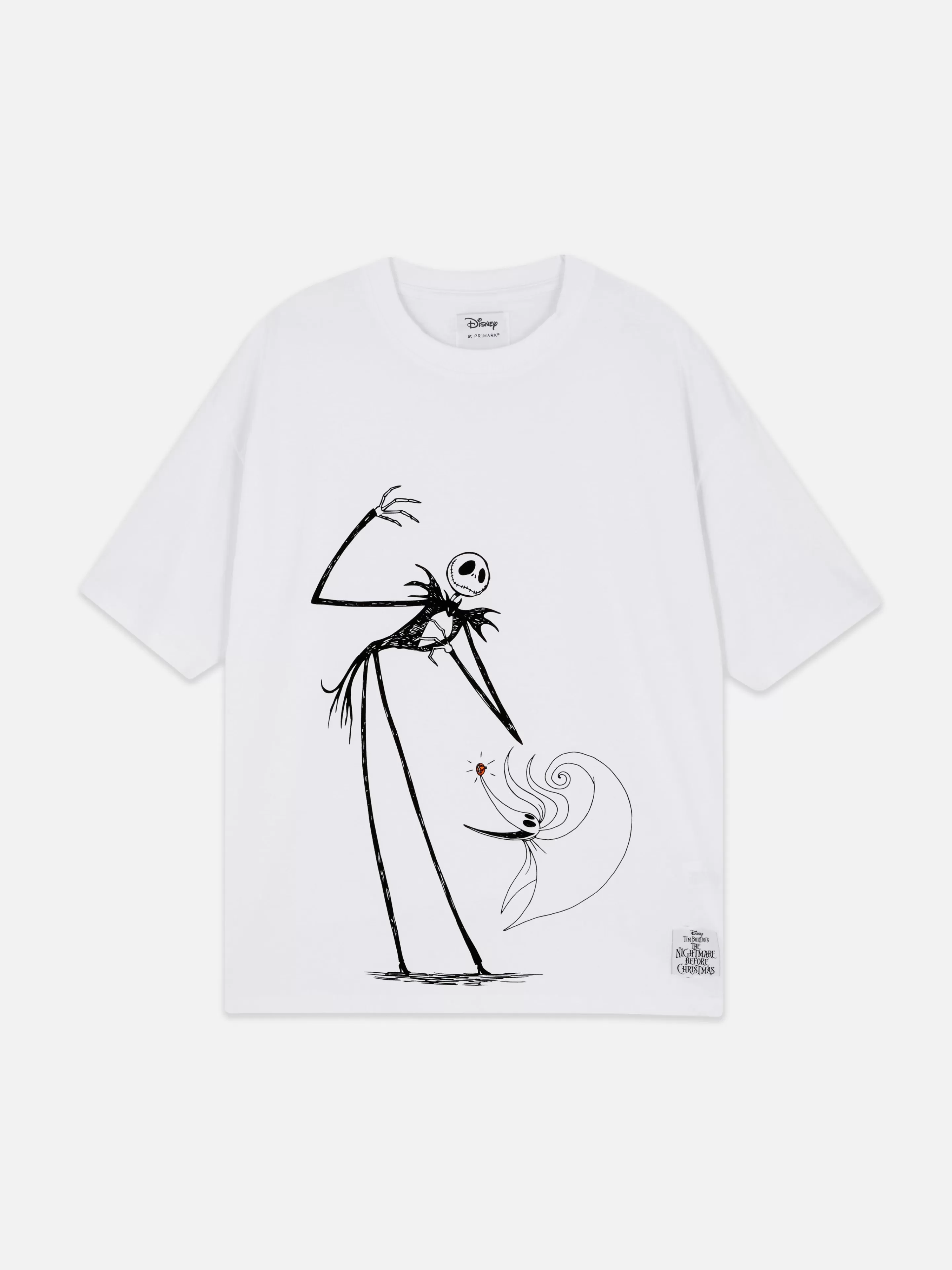 T-shirt Oversize Disney L’Étrange Noël De Monsieur Jack De Tim Burton-Primark Best Sale
