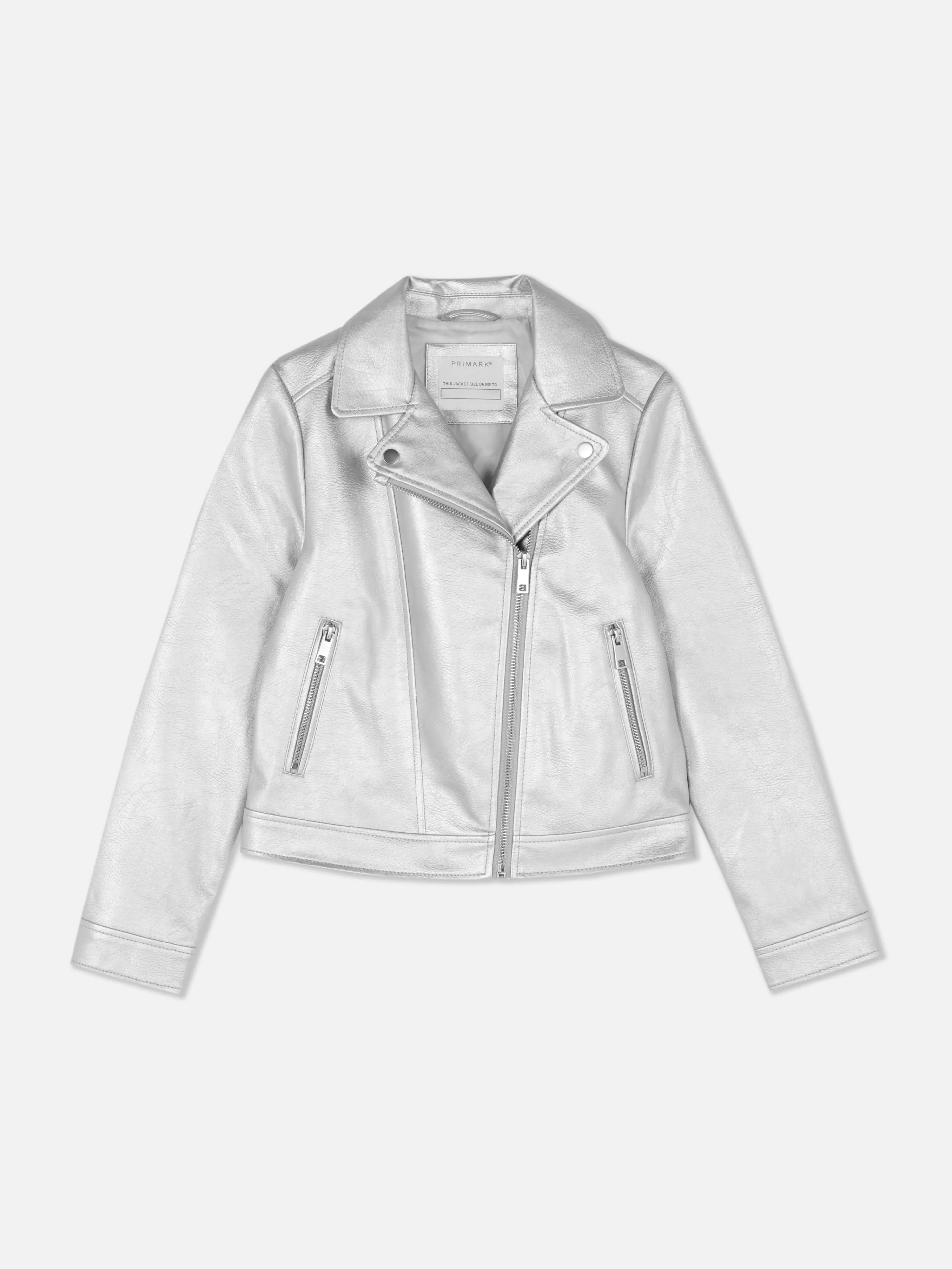 Veste De Motard Métallisée-Primark Hot