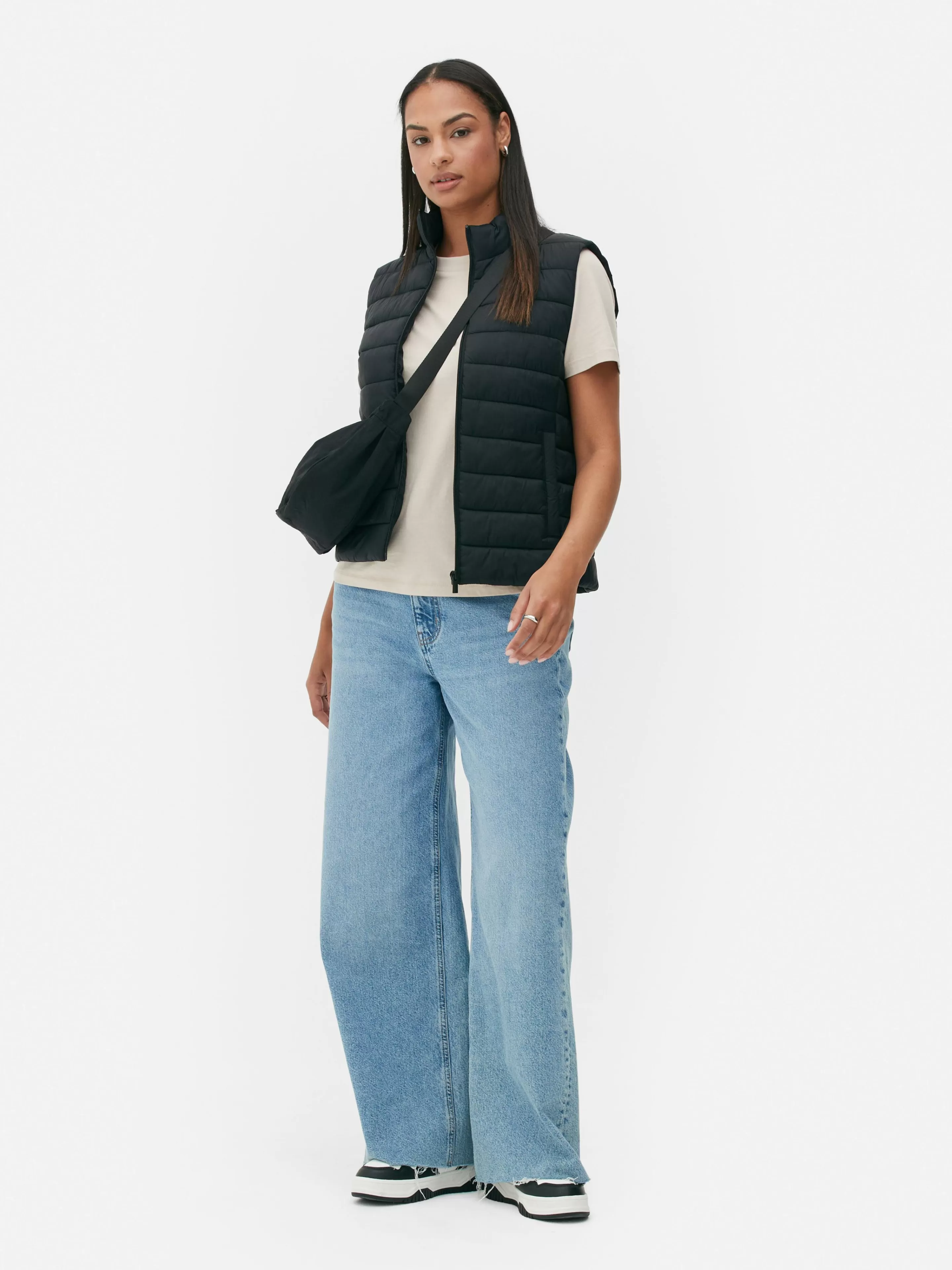 Veste Légère Sans Manches à Col Cheminée-Primark New